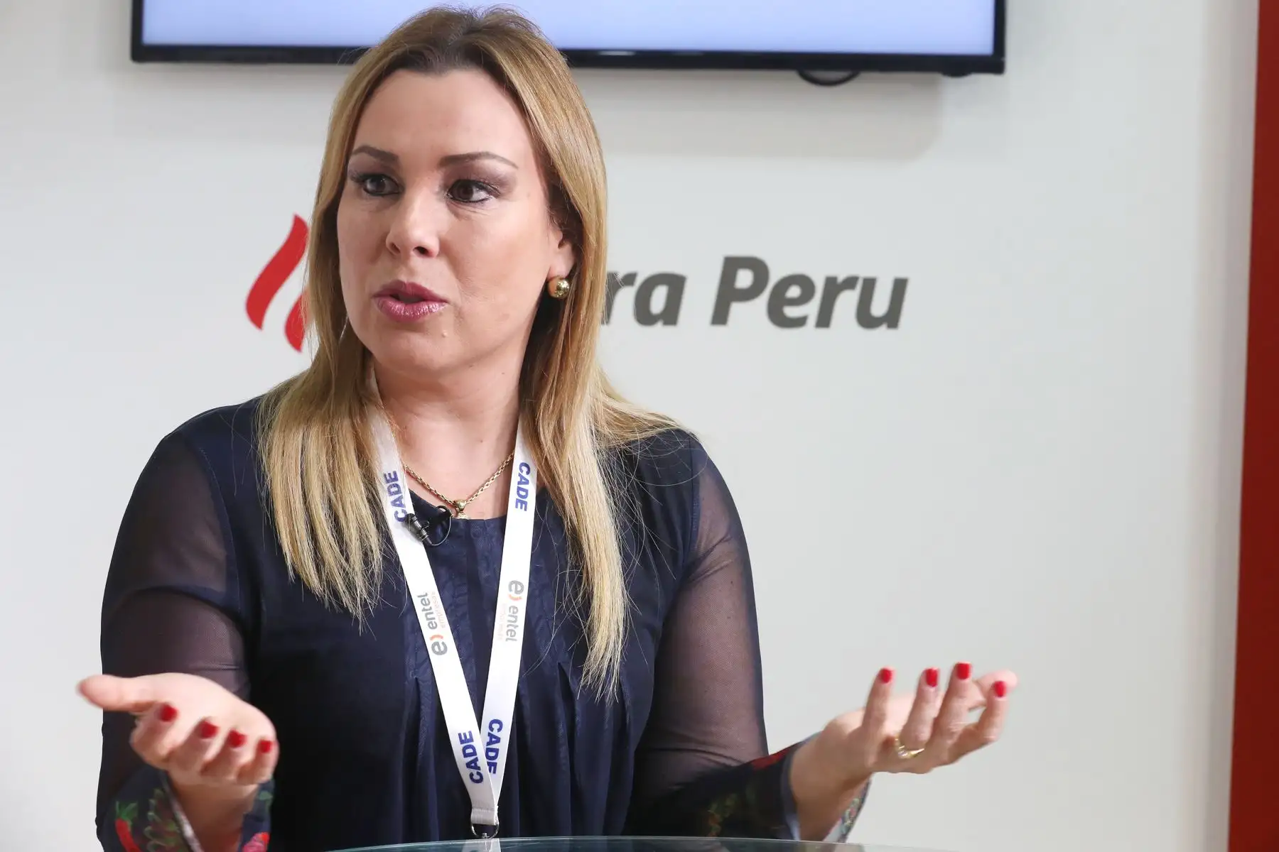 Entrevista a Fiorella Molinelli, presidenta ejecutiva de Essalud, en el marco de CADE EJECUTIVO 2018. Foto: ANDINA/Jack Ramón