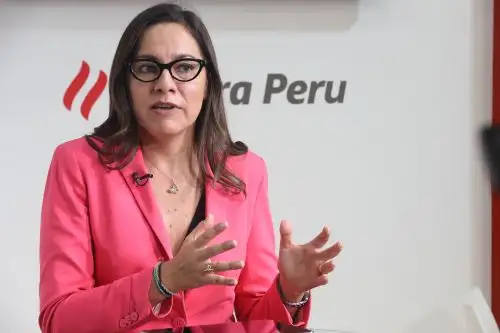 Jefe de la Sunat, Claudia Suárez. ANDINA/Jack Ramón