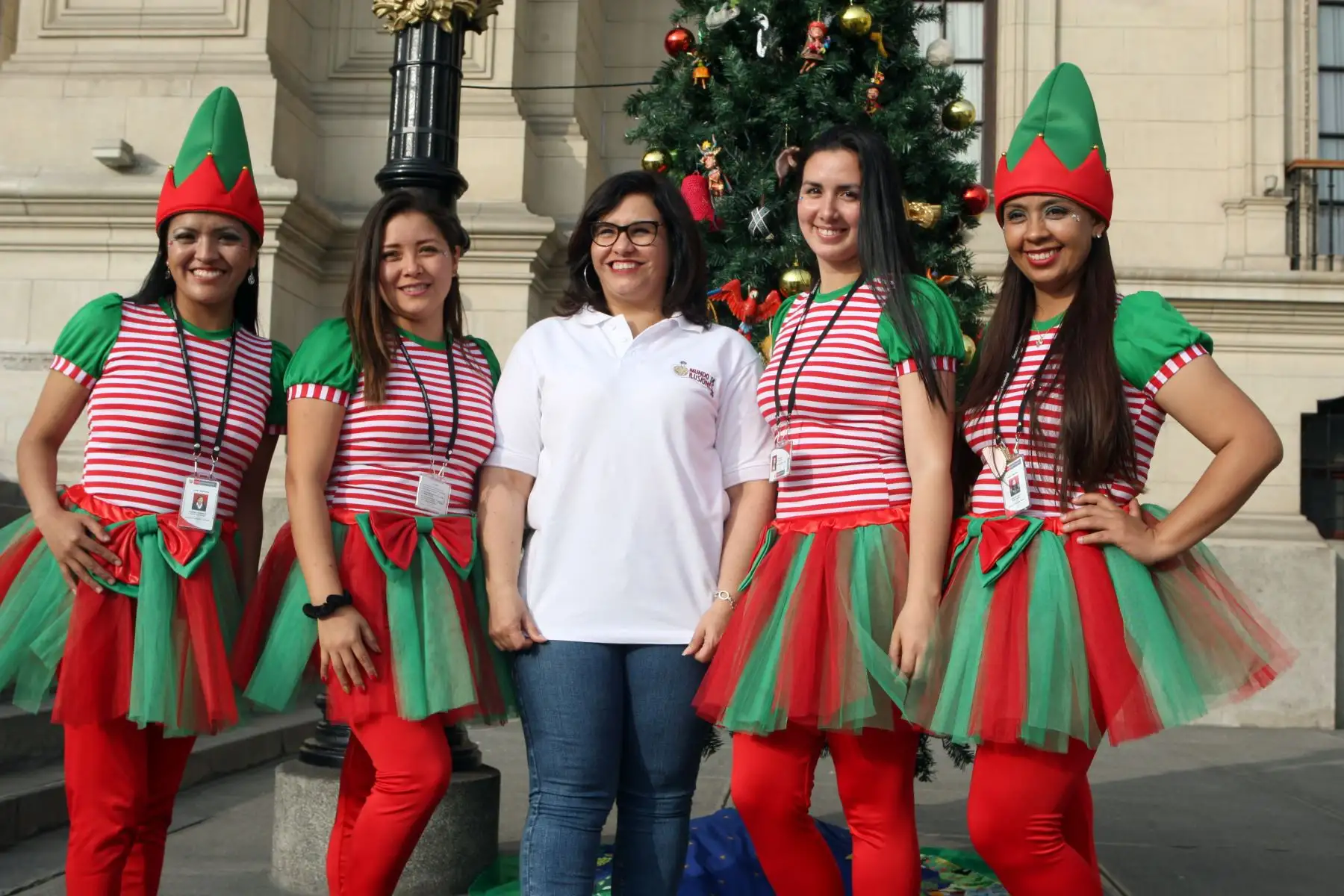 Navidad del Niño en Palacio de Gobierno con la Primera Dama, Maribel Díaz. Foto: ANDINA/Héctor Vinces