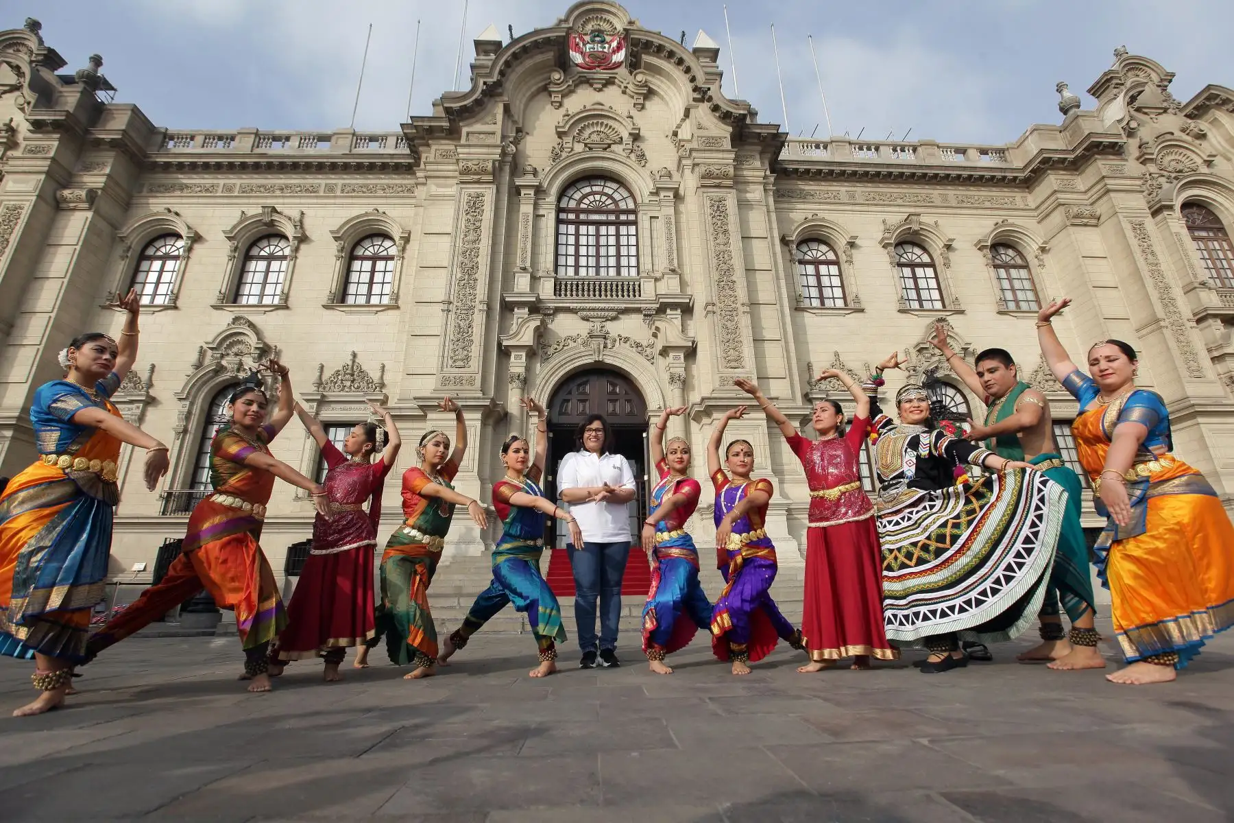 Navidad del Niño en Palacio de Gobierno con la Primera Dama, Maribel Díaz. Foto: ANDINA/Héctor Vinces
