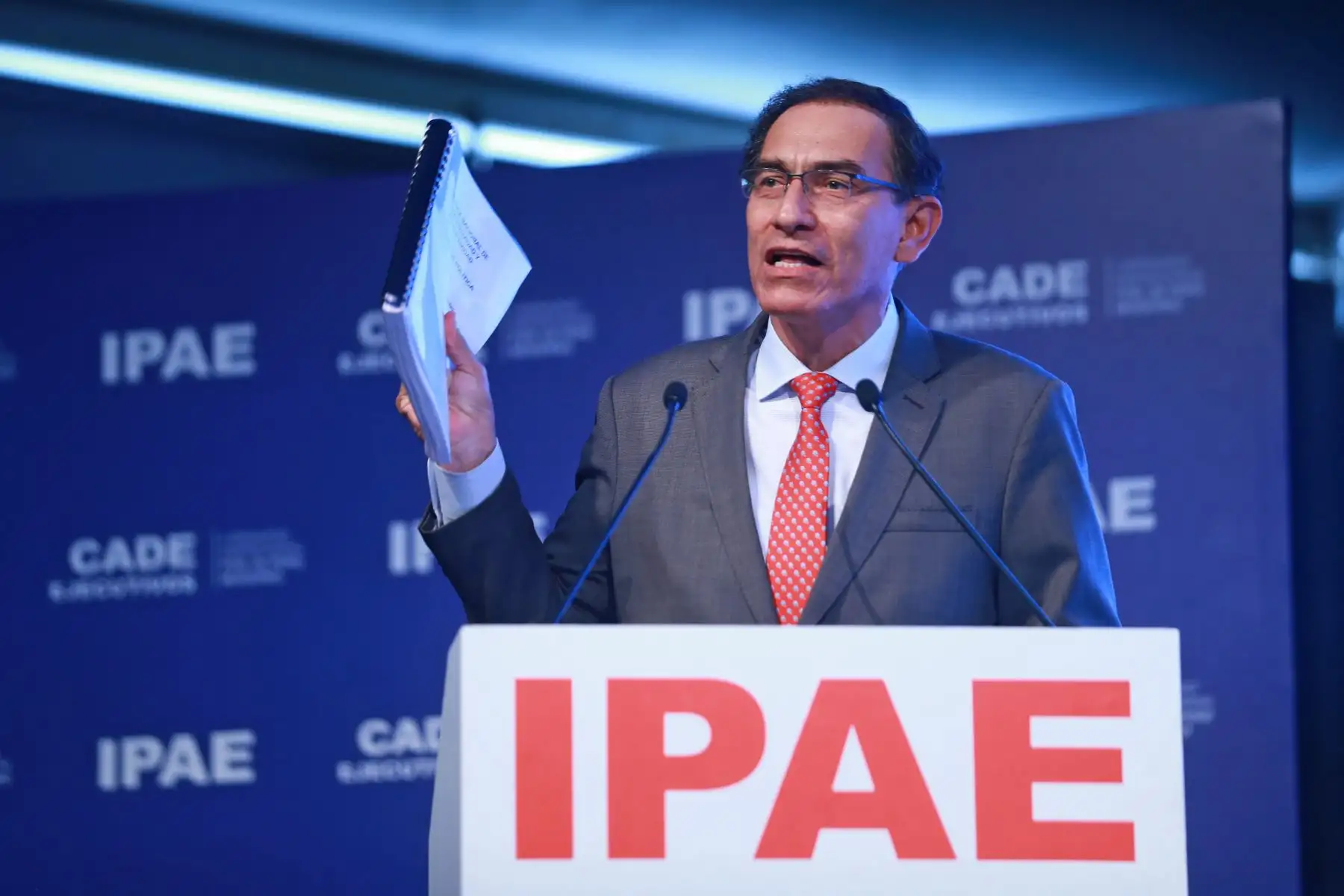 Discurso del presidente Vizcarra pronunciado en CADE Ejecutivo 2018. Foto: ANDINA/Prensa Presidencia