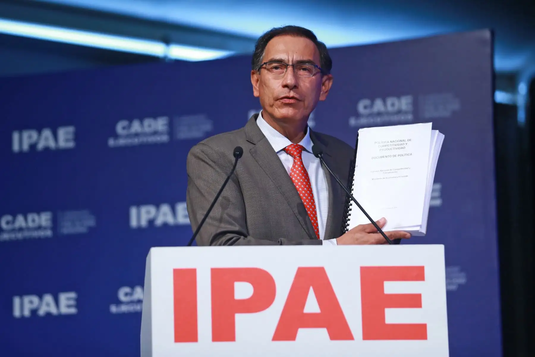Discurso del presidente Vizcarra pronunciado en CADE Ejecutivo 2018. Foto: ANDINA/Prensa Presidencia