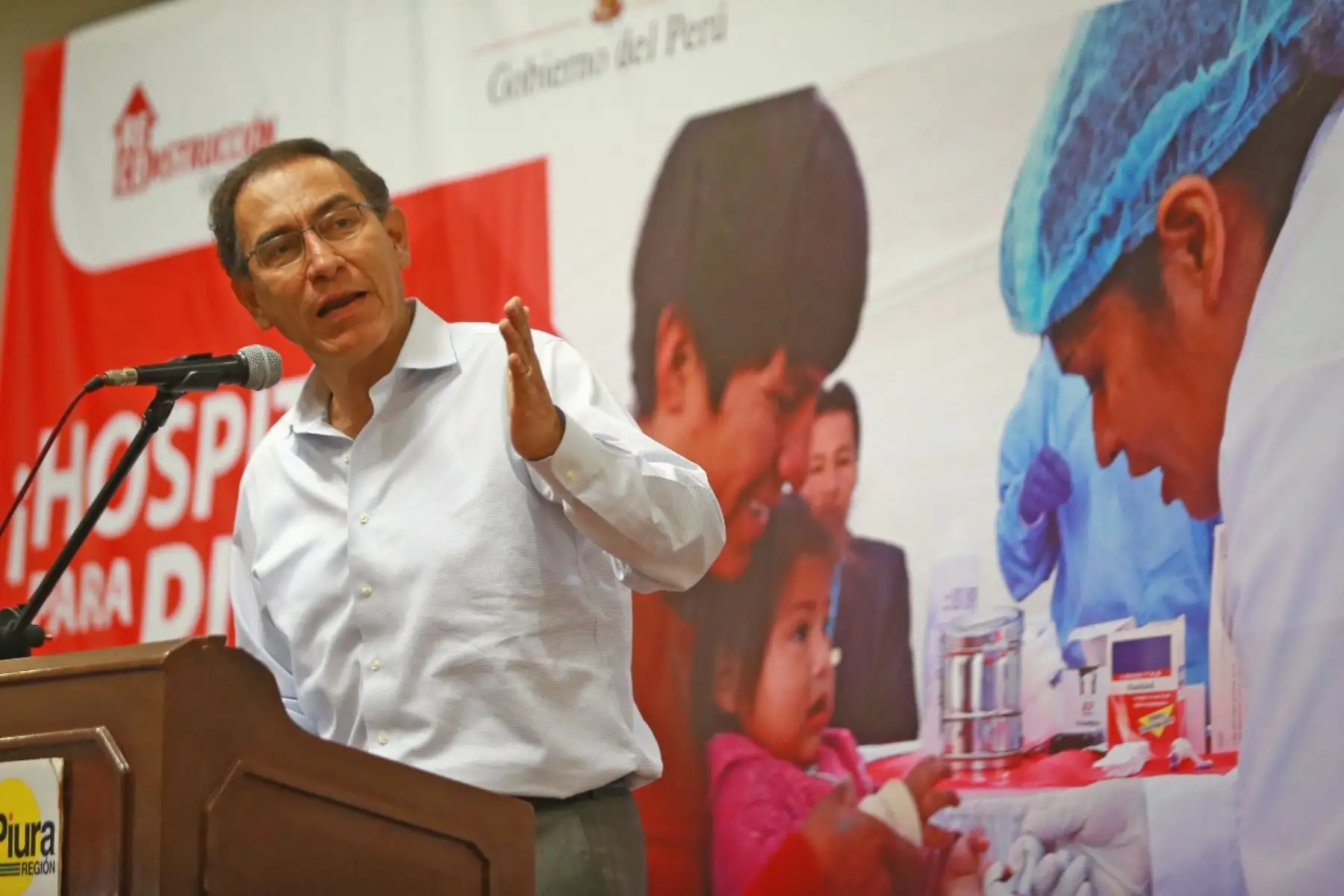 Presidente Vizcarra entrega recursos al Gobierno Regional de Piura para el mejoramiento de los servicios de salud de los hospitales de Huancabamba, Ayabaca y Huarmaca. Foto: ANDINA/Prensa Presidencia