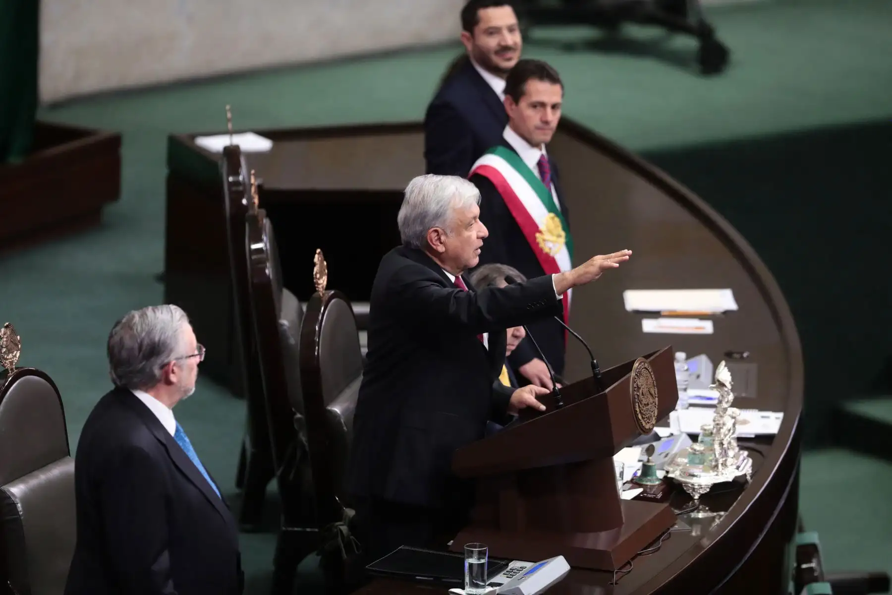 Jefe de Estado Martín Vizcarra asistiò a la toma de mando del presidente electo de México, Andrés Manuel López Obrador. Foto: ANDINA/Prensa Presidencia