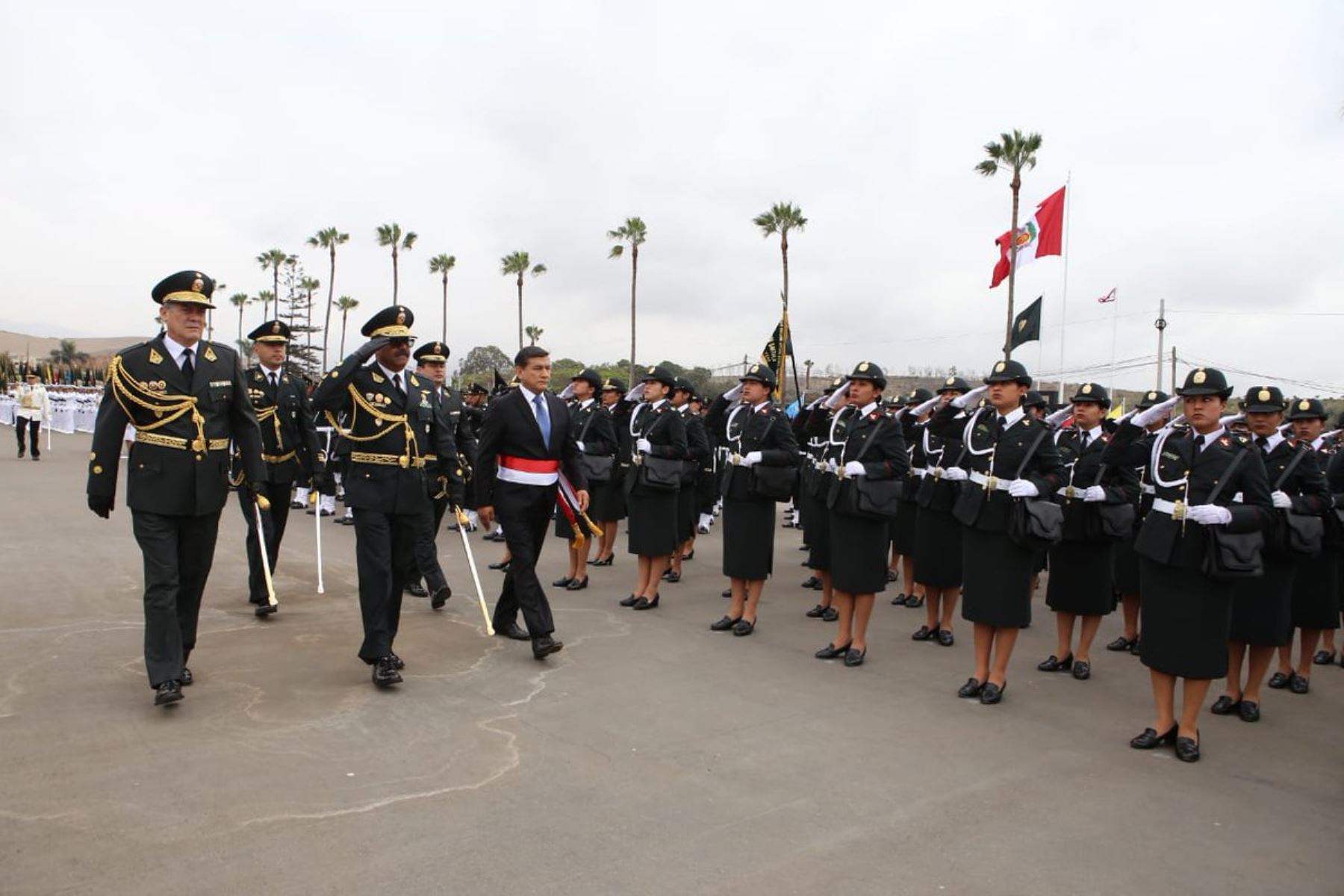 Ministro del Interior, Carlos Morán, participa en la ceremonia de conmemoración por el XXX aniversario de la Policía Nacional del Perú. Foto: Mininter.