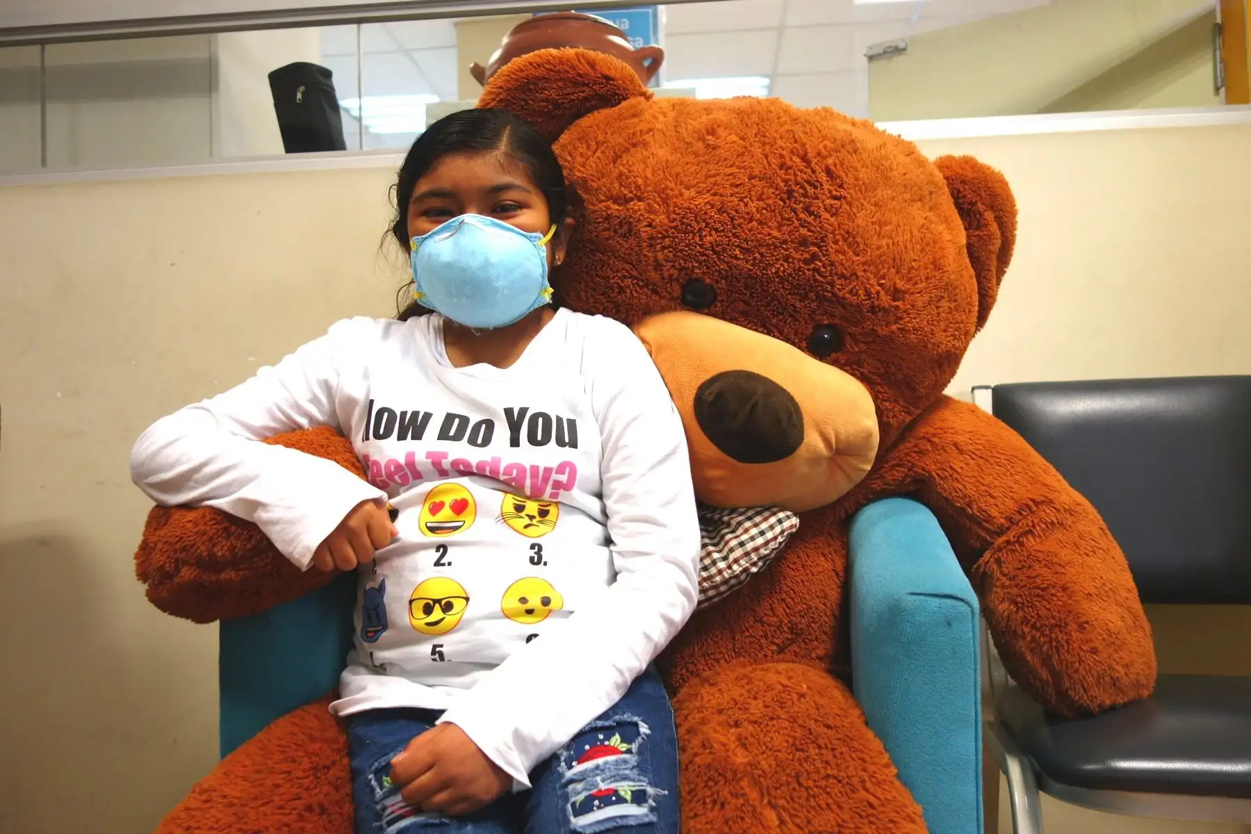 María Julia, de 11 años, recibió el riñón de su padre para poder vivir. Foto: ANDINA/José Vadillo.