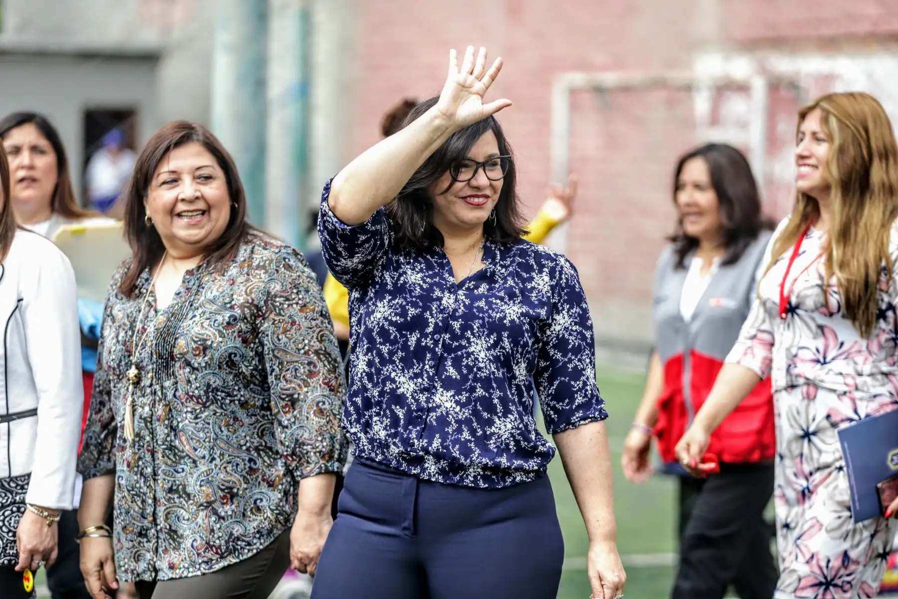 Primera Dama de la Nación, Maribel Díaz Cabello, asiste a la exhibición de destrezas de los integrantes de las Olimpiadas Especiales. Foto: ANDINA/Luis Iparraguirre