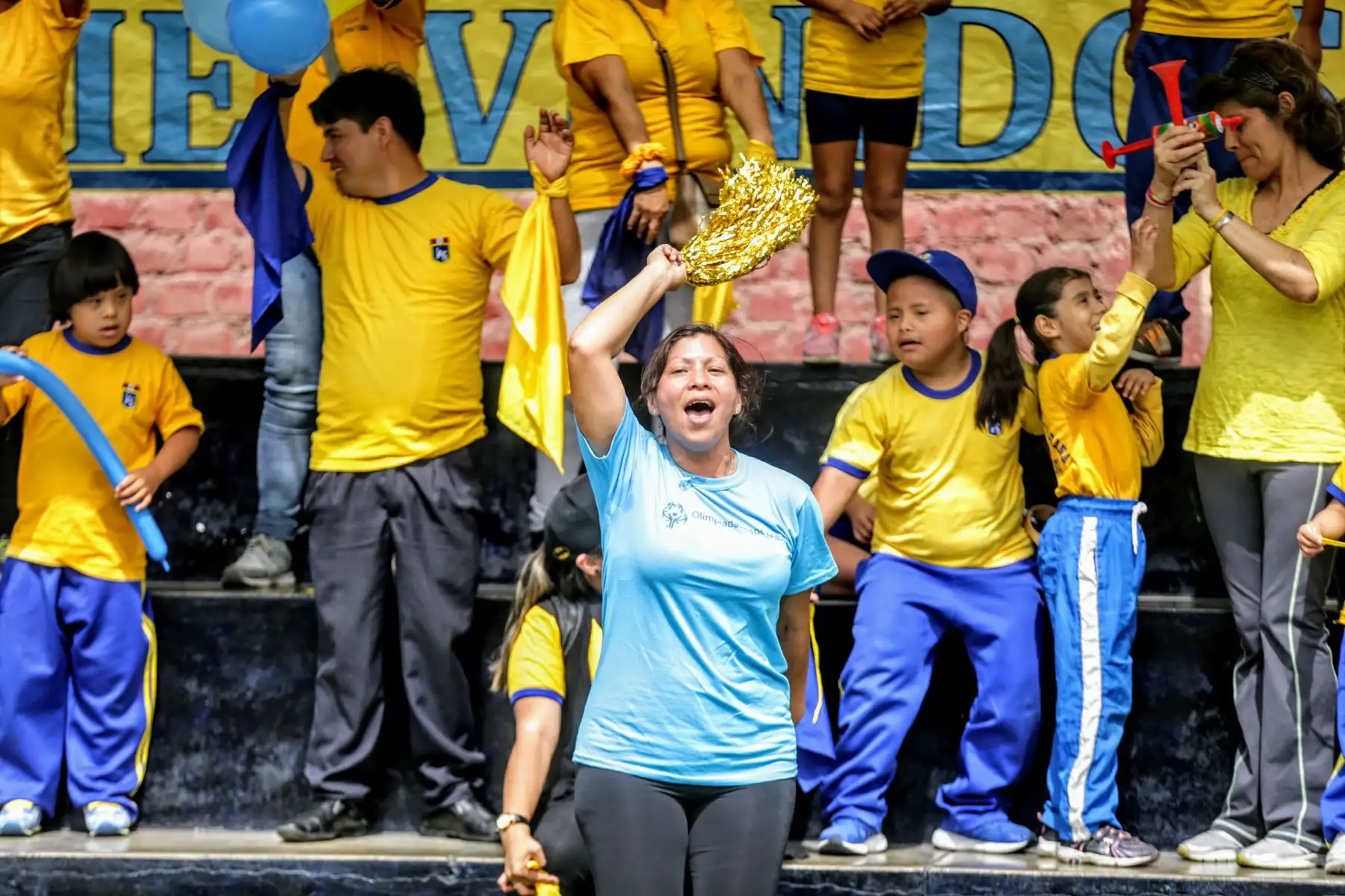 Primera Dama de la Nación, Maribel Díaz Cabello, asiste a la exhibición de destrezas de los integrantes de las Olimpiadas Especiales. Foto: ANDINA/Luis Iparraguirre