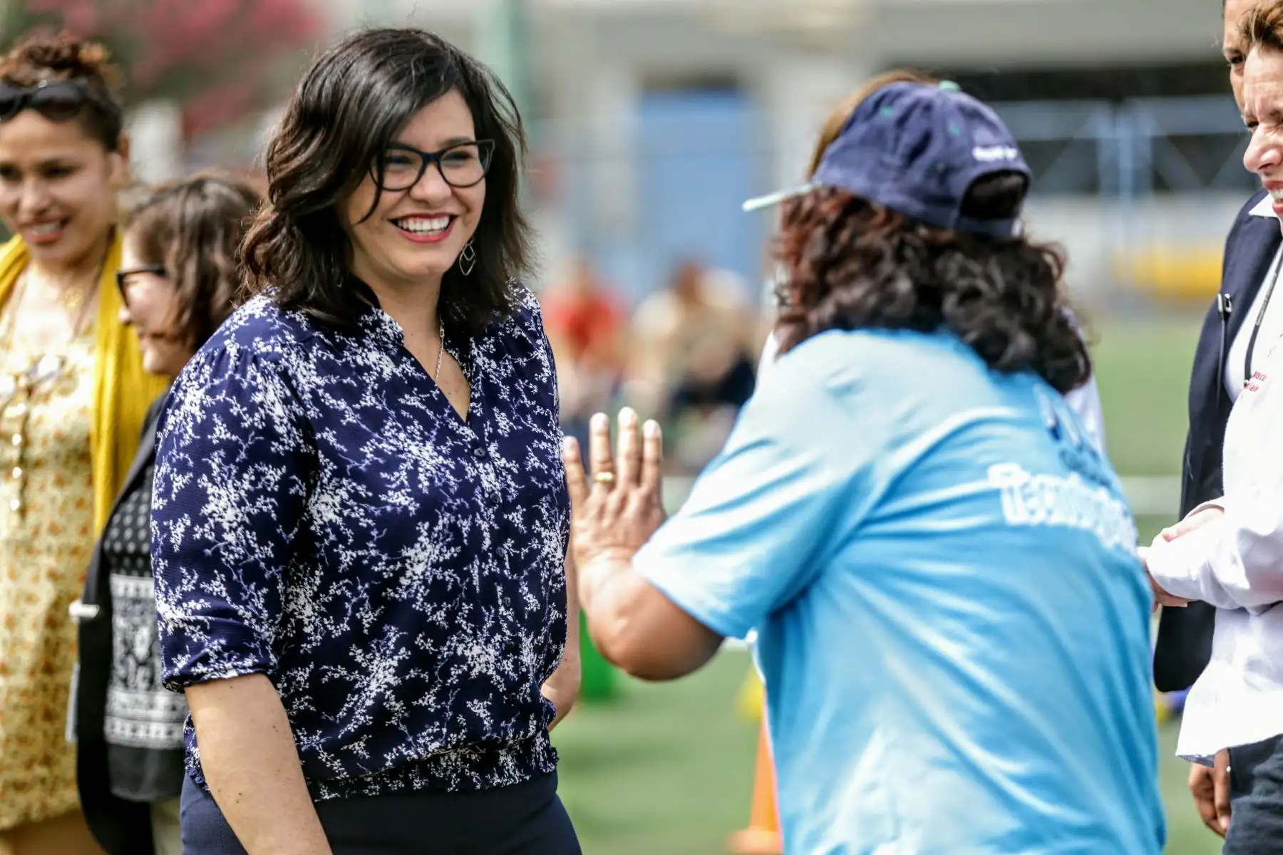 Primera Dama de la Nación, Maribel Díaz Cabello, asiste a la exhibición de destrezas de los integrantes de las Olimpiadas Especiales. Foto: ANDINA/Luis Iparraguirre