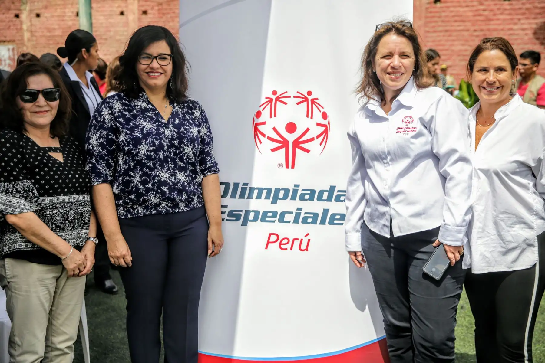Primera Dama de la Nación, Maribel Díaz Cabello, asiste a la exhibición de destrezas de los integrantes de las Olimpiadas Especiales. Foto: ANDINA/Luis Iparraguirre