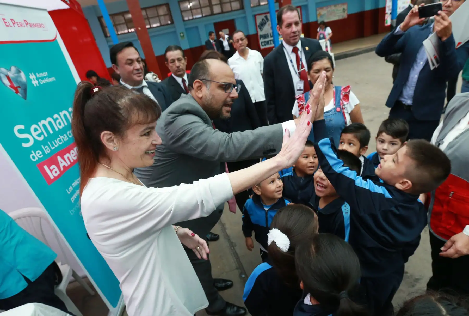 Ministros de Salud y Educación lanzarán “Semana de lucha contra la anemia en instituciones educativas públicas y privadas”. Actividad forma parte de Campaña Multisectorial “Amor de Hierro”Foto: ANDINA/Norman Córdova
