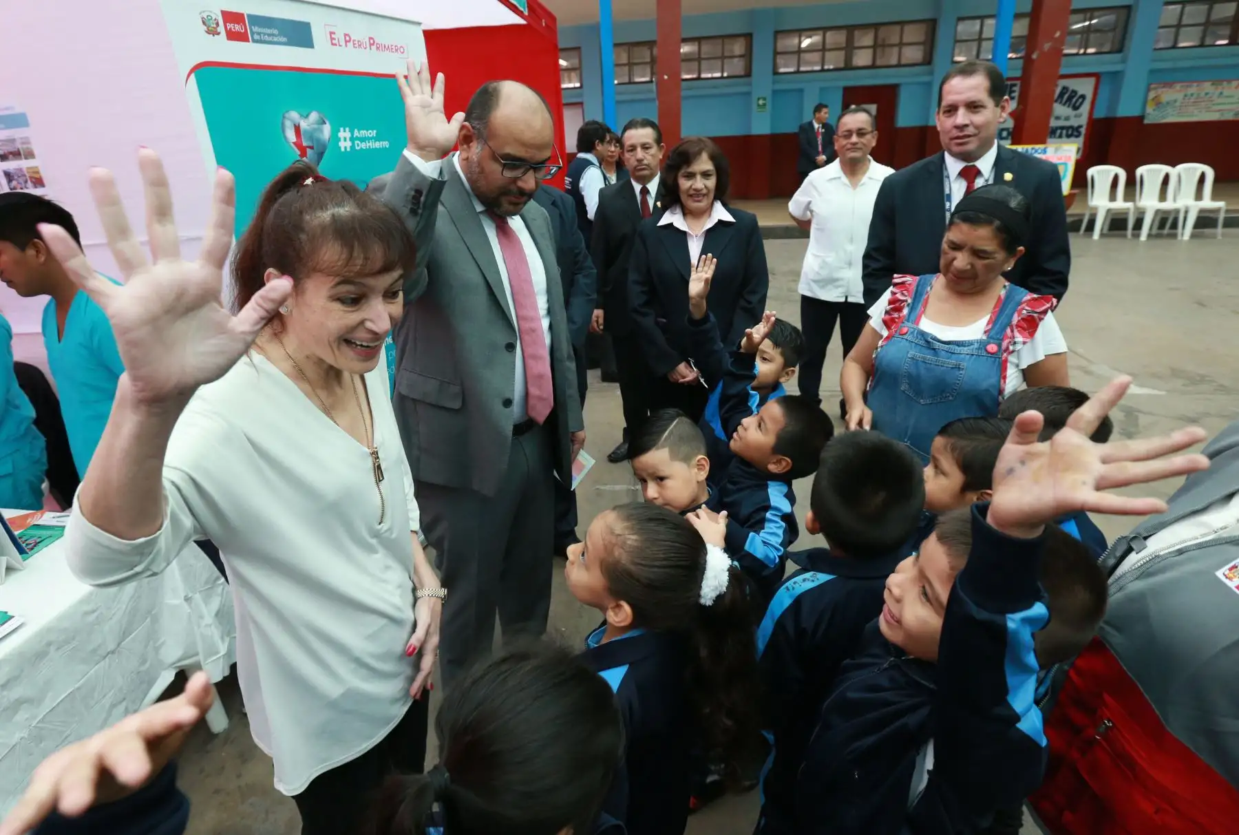 Ministros de Salud y Educación lanzarán “Semana de lucha contra la anemia en instituciones educativas públicas y privadas”. Actividad forma parte de Campaña Multisectorial “Amor de Hierro”Foto: ANDINA/Norman Córdova