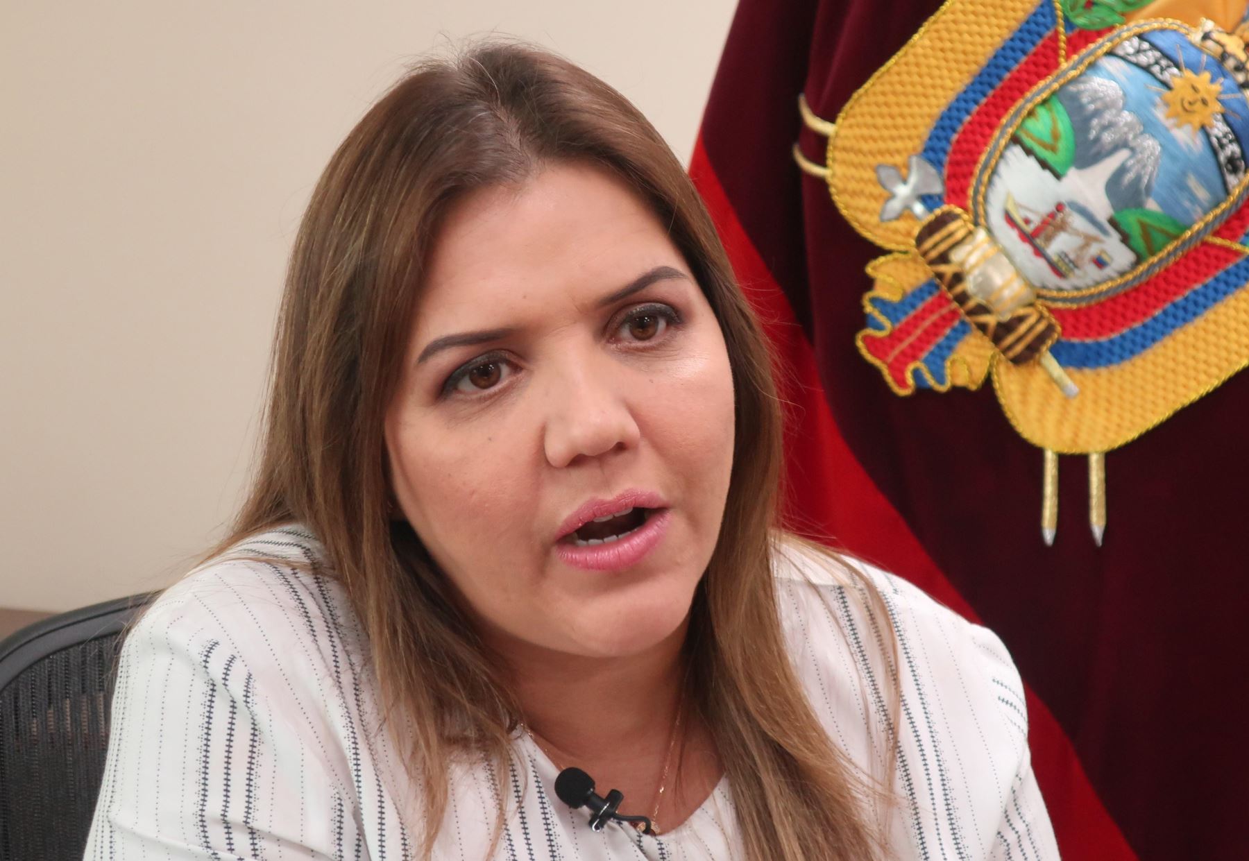 La vicepresidenta de Ecuador, María Alejandra Vicuña Foto: AFP