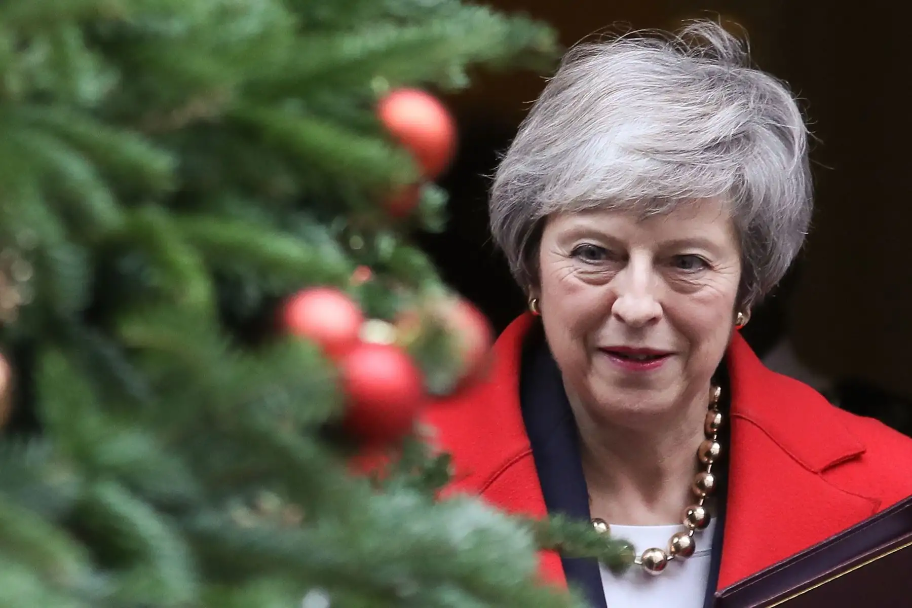 Segundo lugar: Theresa May, ministra de Reino Unido. AFP