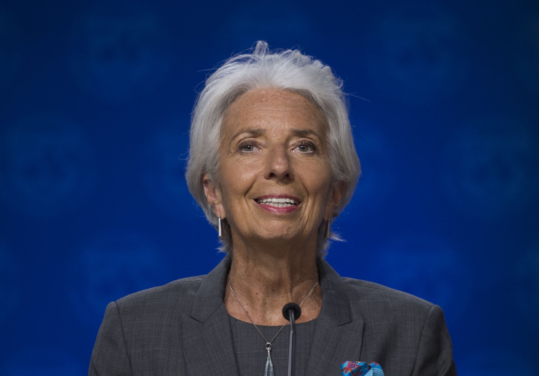 Tercer lugar: Christine Lagarde, directora de Fondo Monetario Internacional.AFP
