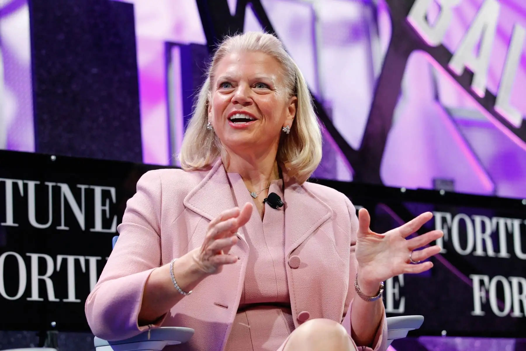 Ginni Rometty presidenta y CEO de la compañía IBM. AFP