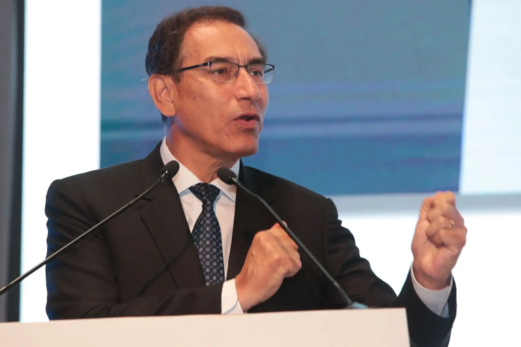 Jefe del Estado, Martín Vizcarra, inauguró Conferencia Anual Internacional por la Integridad, organizado por la Contraloría de la República.Foto: ANDINA/Juan Carlos Guzman/Prensa Presidencia