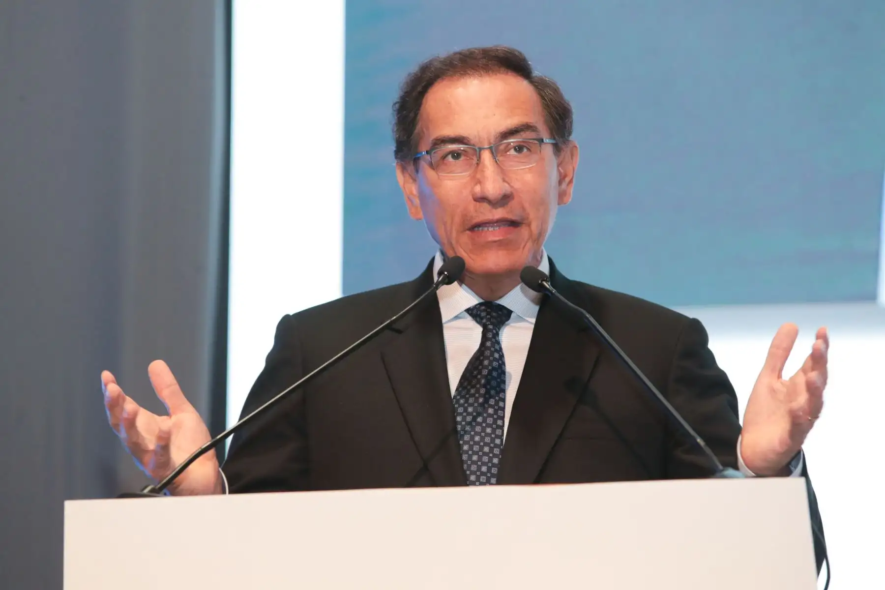Jefe del Estado, Martín Vizcarra, inauguró Conferencia Anual Internacional por la Integridad, organizado por la Contraloría de la República.Foto: ANDINA/Juan Carlos Guzman/Prensa Presidencia