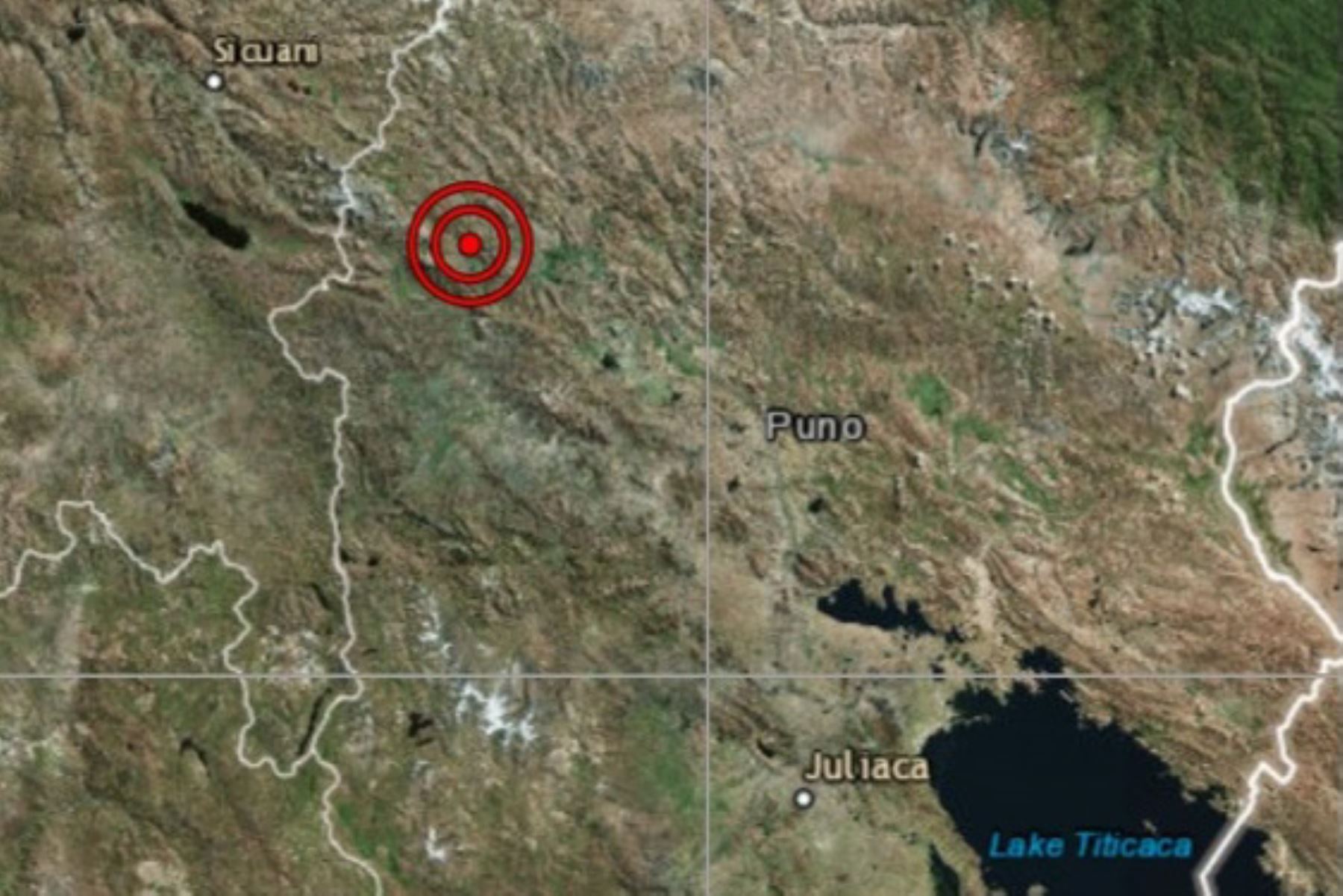 Sismo de magnitud 4.0 se registró esta mañana en la región Puno.
