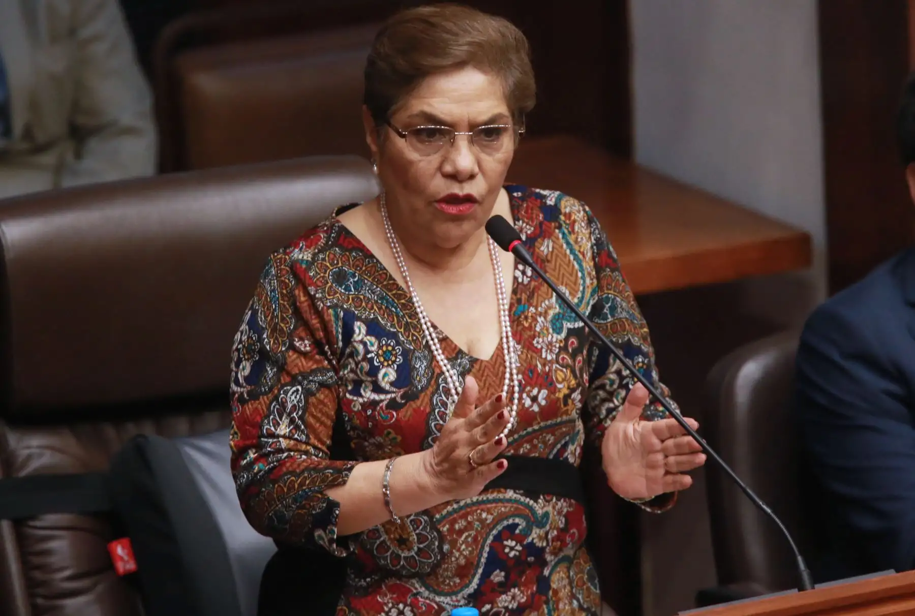 La secretaria general de Fuerza Popular, Luz Salgado . Foto: ANDINA/Norman Córdova