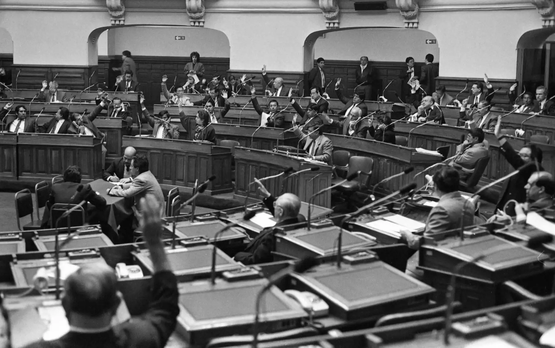 Debate en el pleno del Congreso Constituyente Democrático (CCD). Foto: ANDINA/Archivo Histórico