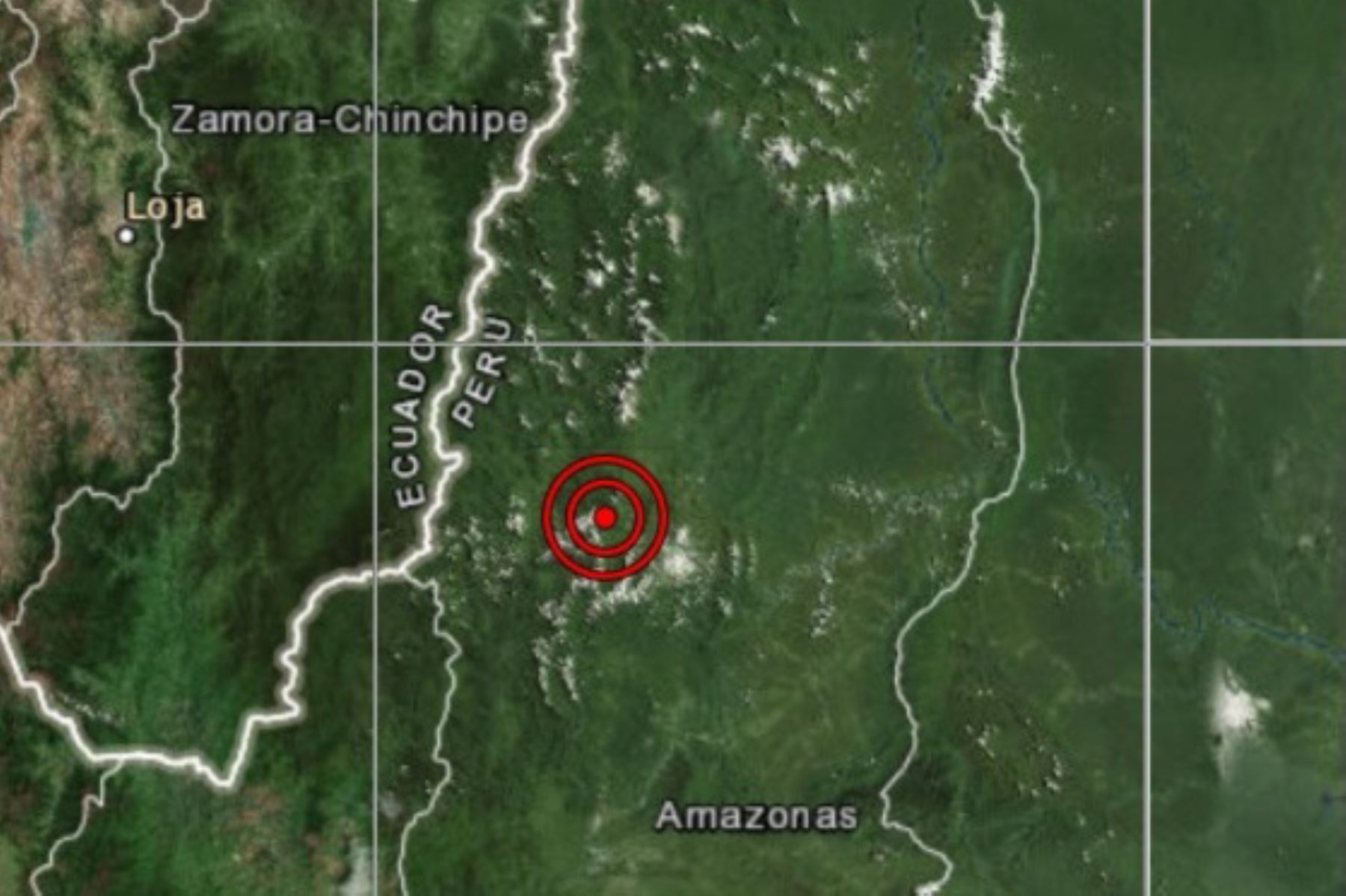 A 110 km al noroeste de Santa María de Nieva, capital de la provincia de Condorcanqui, se ubicó el epicentro del sismo de magnitud 4.1 en Amazonas. Foto: ANDINA/Difusión
