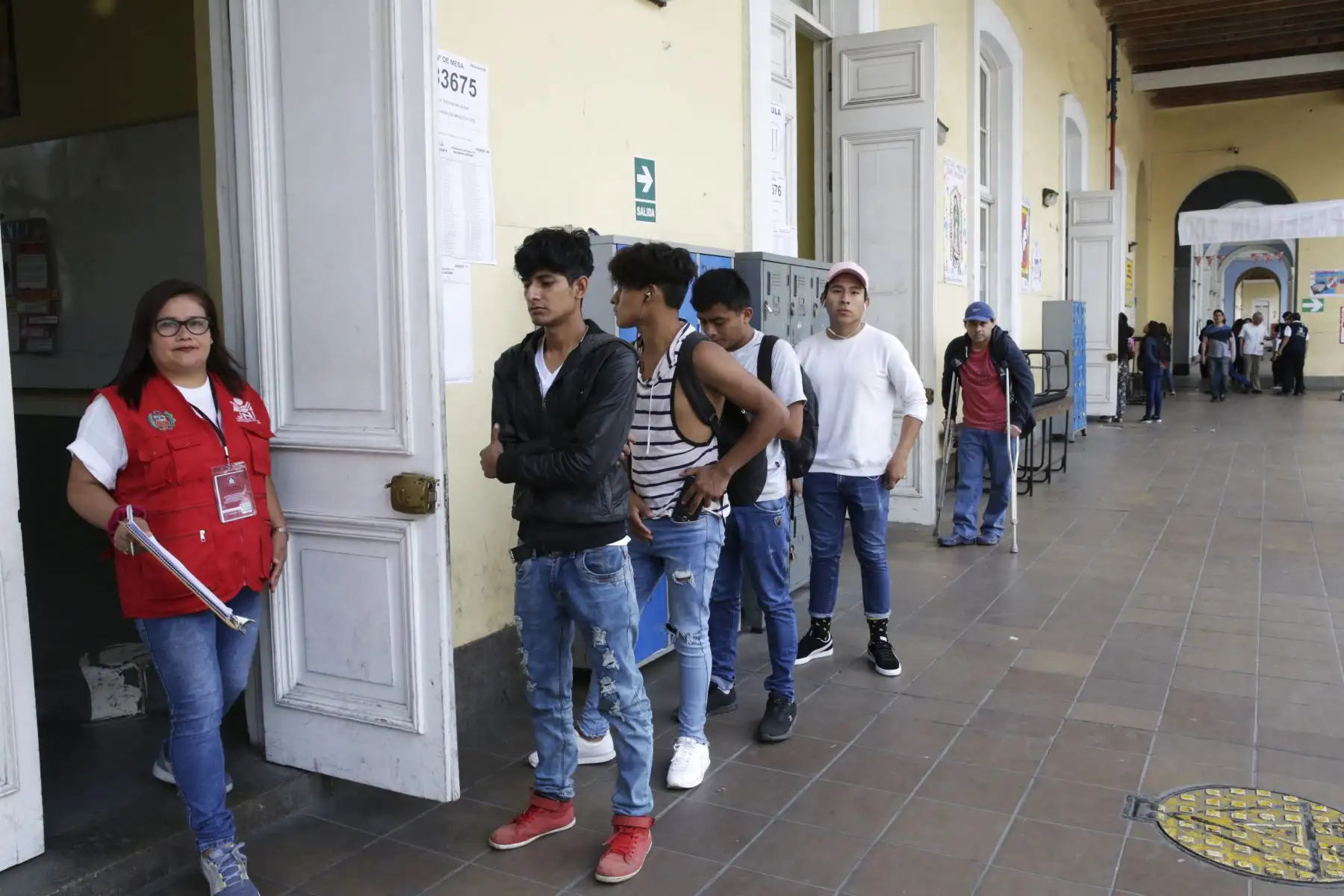 Colegio Guadalupe inicia la jornada electoral para el Referendum 2018. Foto: ANDINA/Melina Mejía