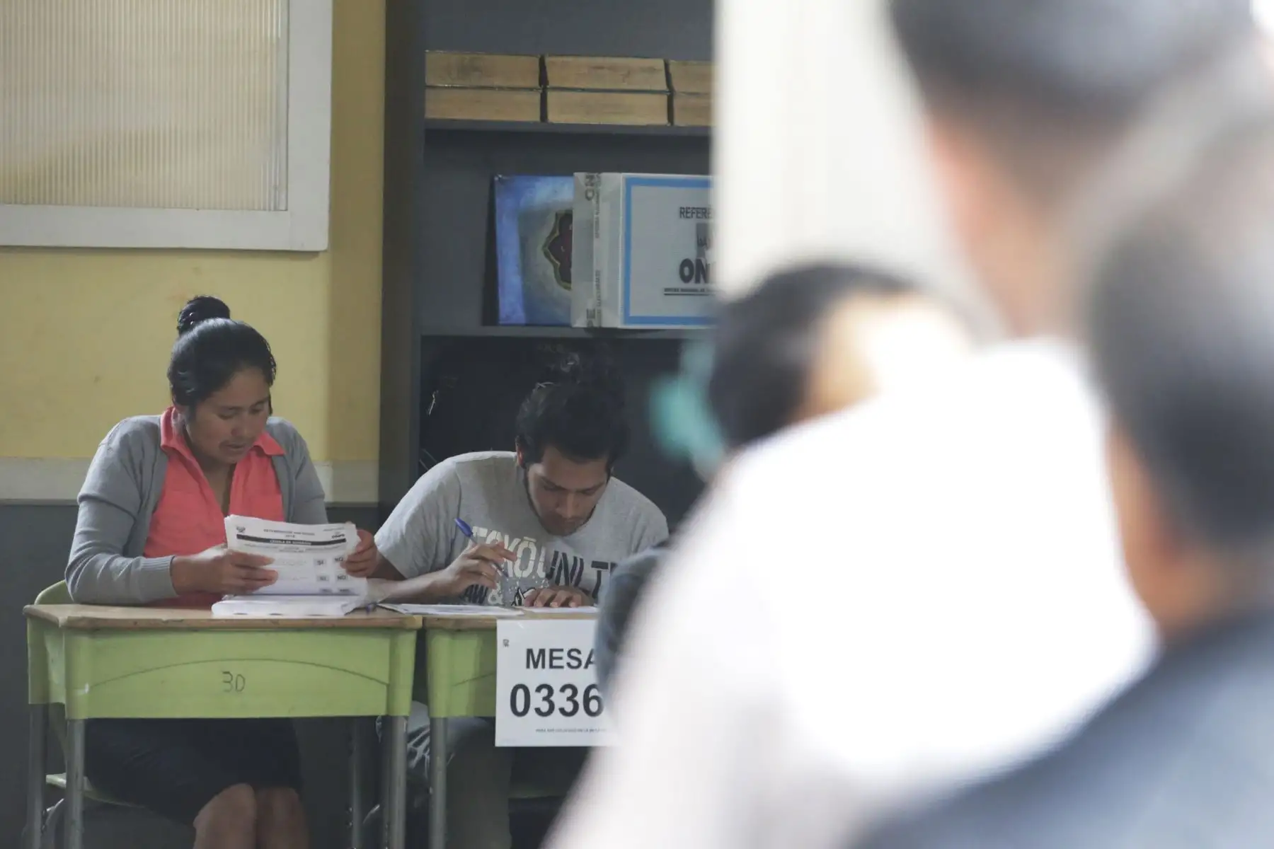 Colegio Guadalupe inicia la jornada electoral para el Referendum 2018. Foto: ANDINA/Melina Mejía