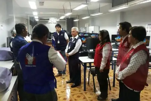 Con puesta cero del software electoral se inició proceso en Piura. ANDINA