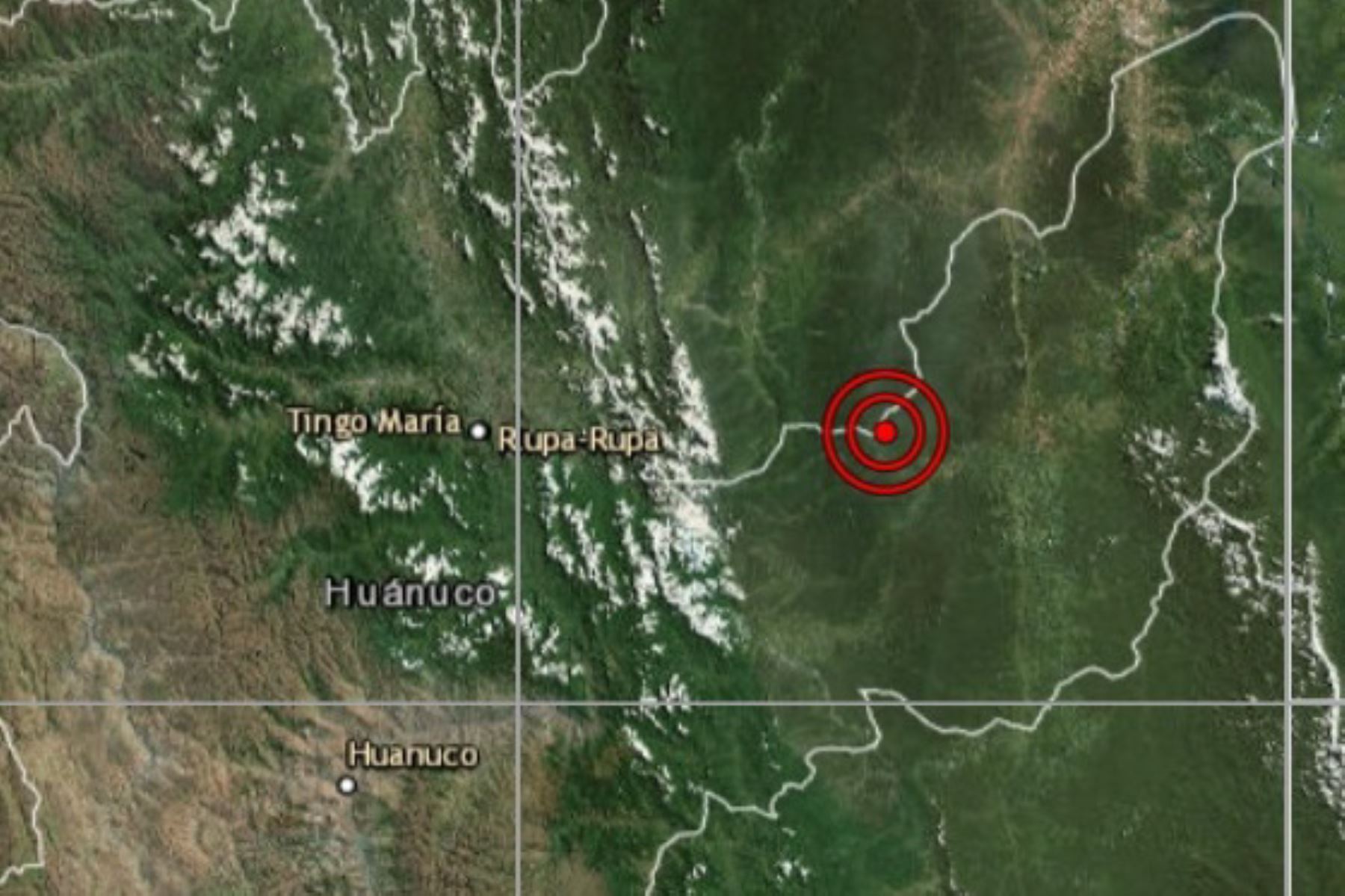 Sismo de magnitud 4.3 remeció Huánuco esta madrugada