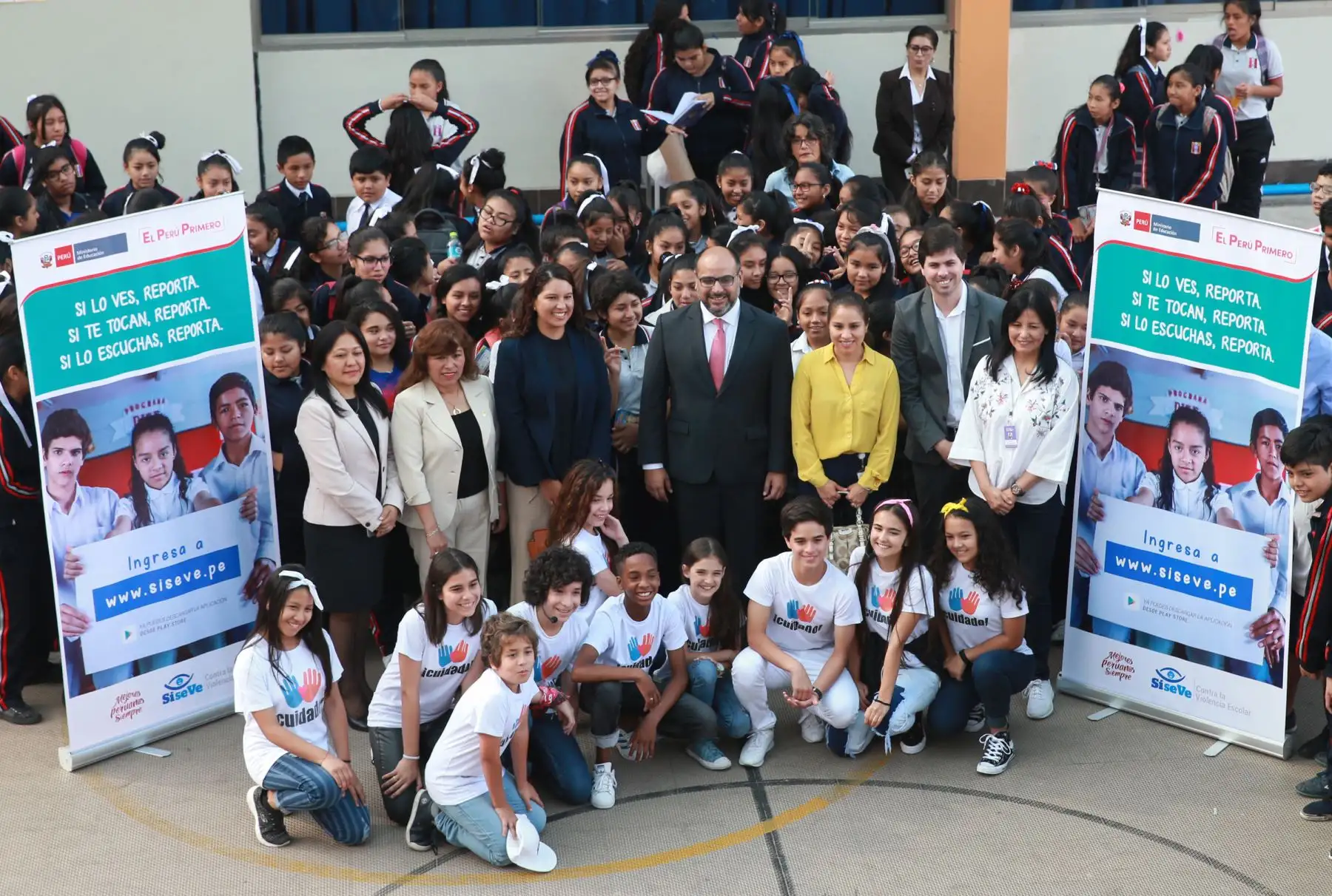 El Ministerio de Educación (Minedu) cerró la campaña contra la violencia escolar desarrollada con la finalidad de crear conciencia entre la población estudiantil Foto: ANDINA/Norman Córdova
