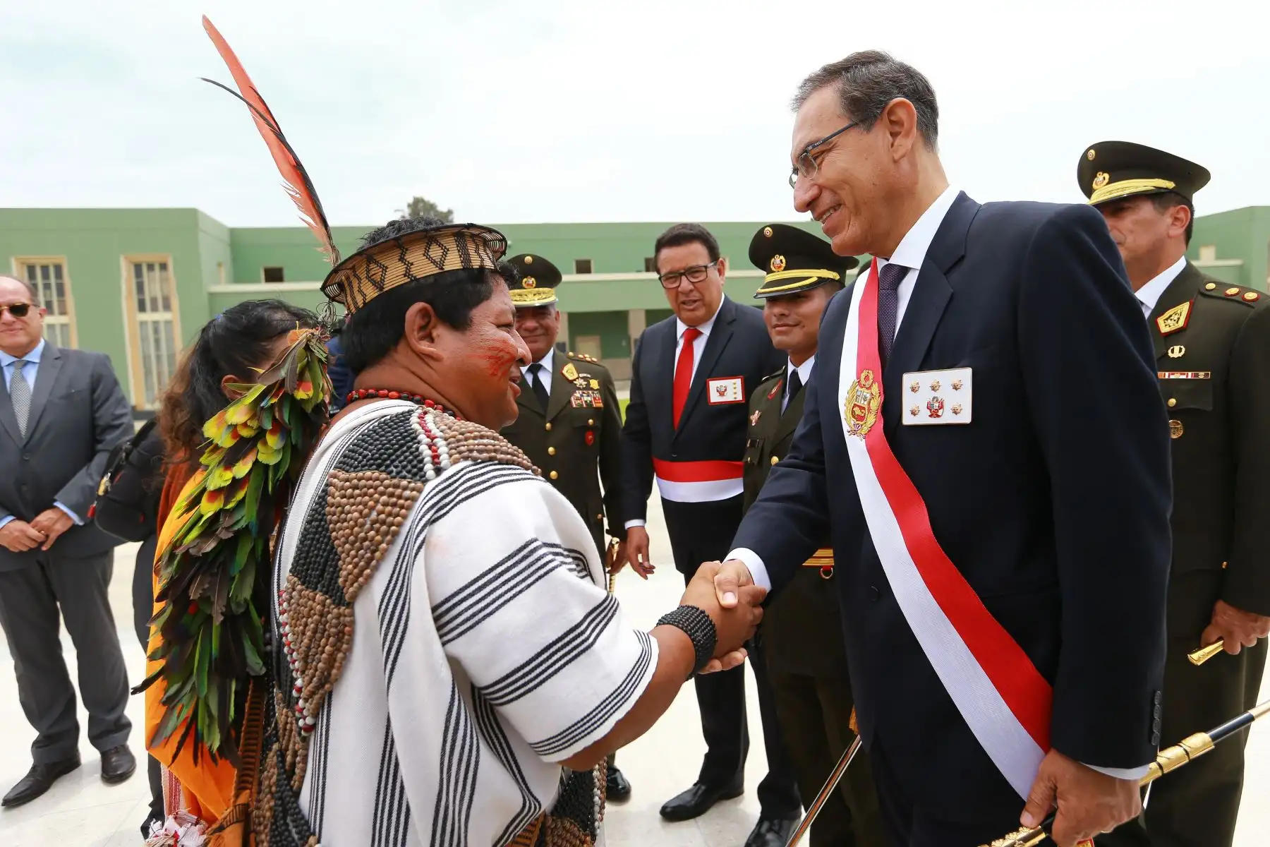 Jefe del Estado, Martín Vizcarra, encabeza la ceremonia de graduación de la 125° promoción de la Escuela Militar de Chorrillos.Foto: ANDINA/Carlos Lezama/Prensa Presidencia