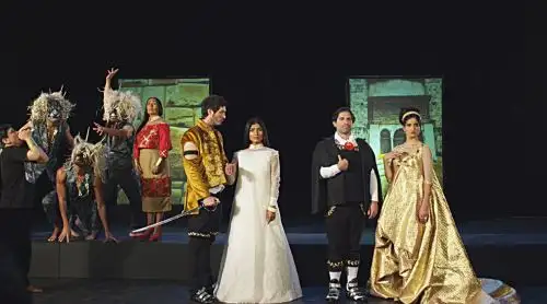 Escena de La Última Princesa Inca, pieza de videoarte dirigida por Ana de Orbegoso.