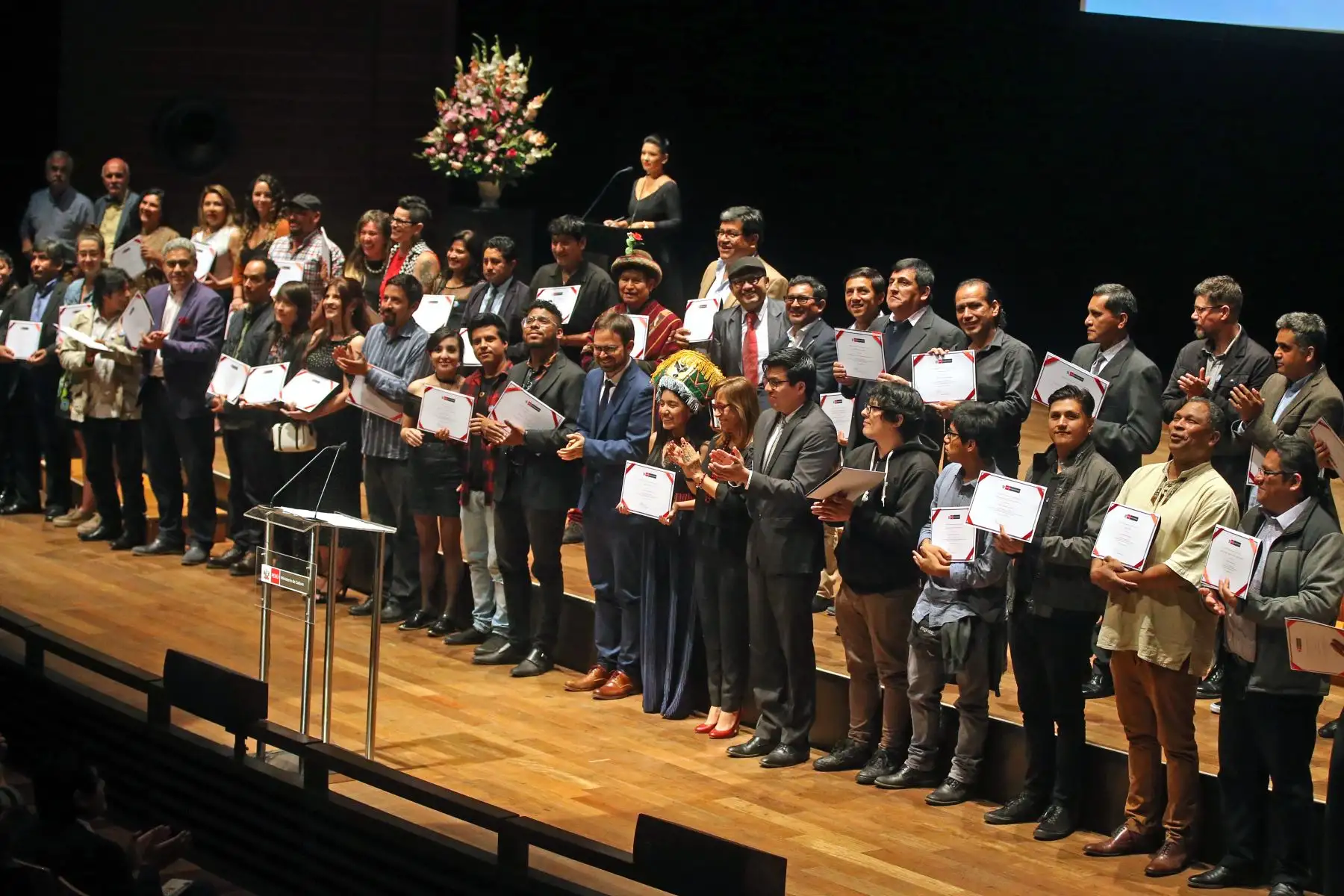 Ministerio de Cultura presentó a los ganadores de los Estímulos Económicos para la Cultura, arte escénica, artes visuales y la música 2018.  Foto: ANDINA/Vidal Tarqui