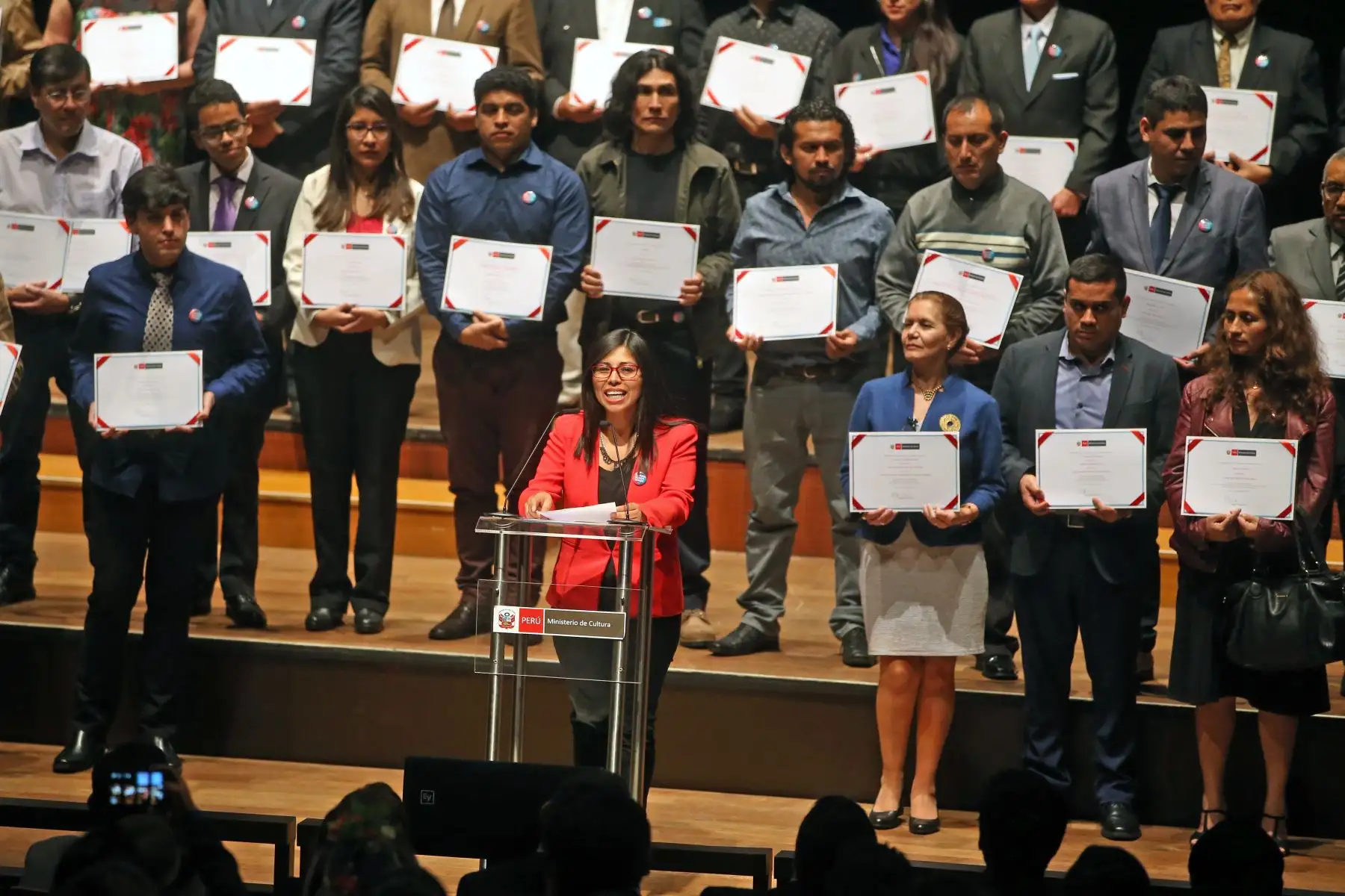 Ministerio de Cultura presentó a los ganadores de los Estímulos Económicos para la Cultura, concursos dirigidos a la actividad audiovisual y Cinematográfica  2018.  Foto: ANDINA/Vidal Tarqui