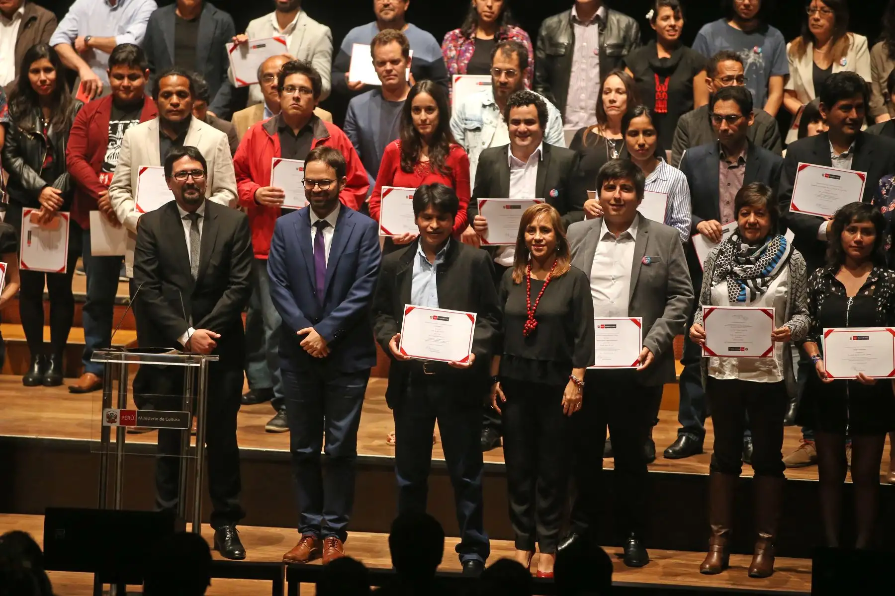 Ministerio de Cultura presentó a los ganadores de los Estímulos Económicos para la Cultura, concursos dirigidos a la actividad audiovisual y Cinematográfica  2018.  Foto: ANDINA/Vidal Tarqui