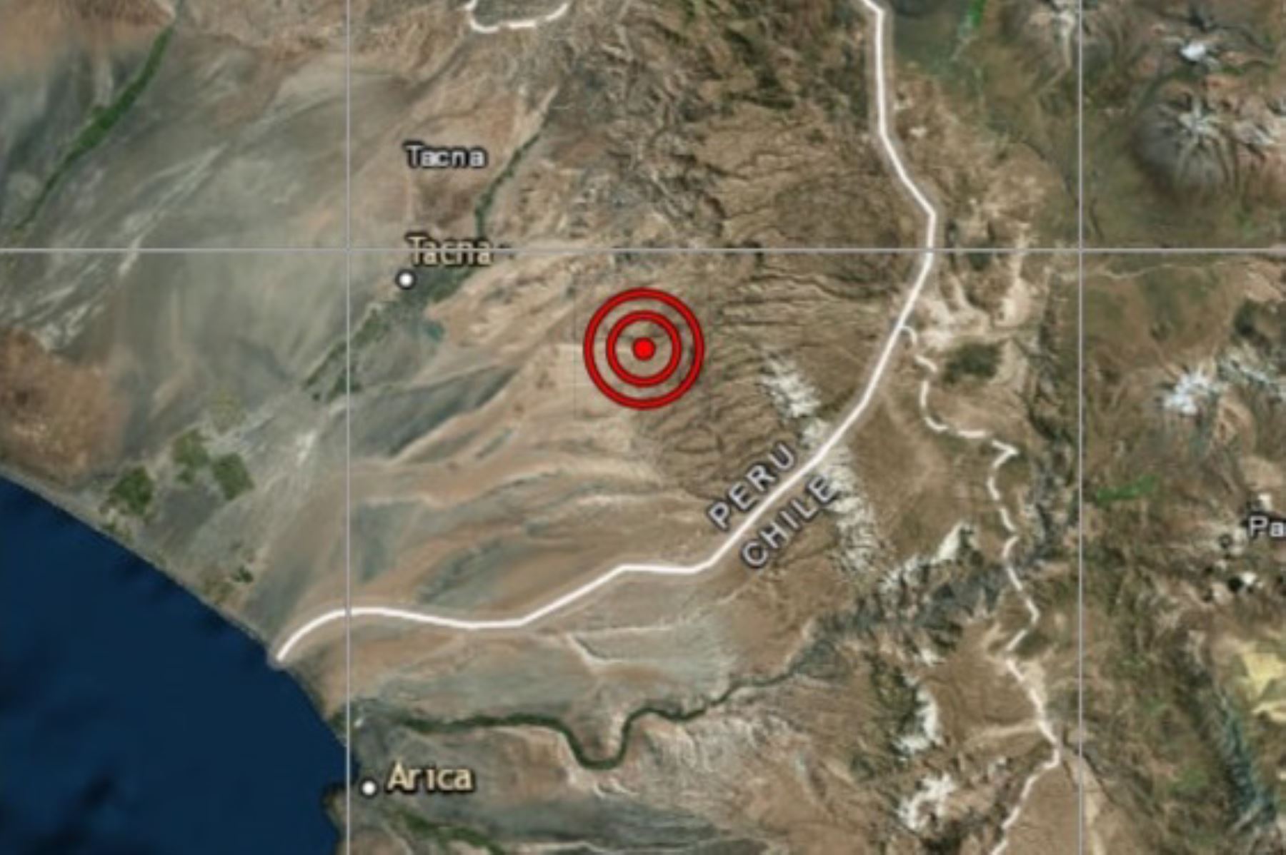 Tacna fue remecida esta mañana por un sismo de magnitud 4.3.