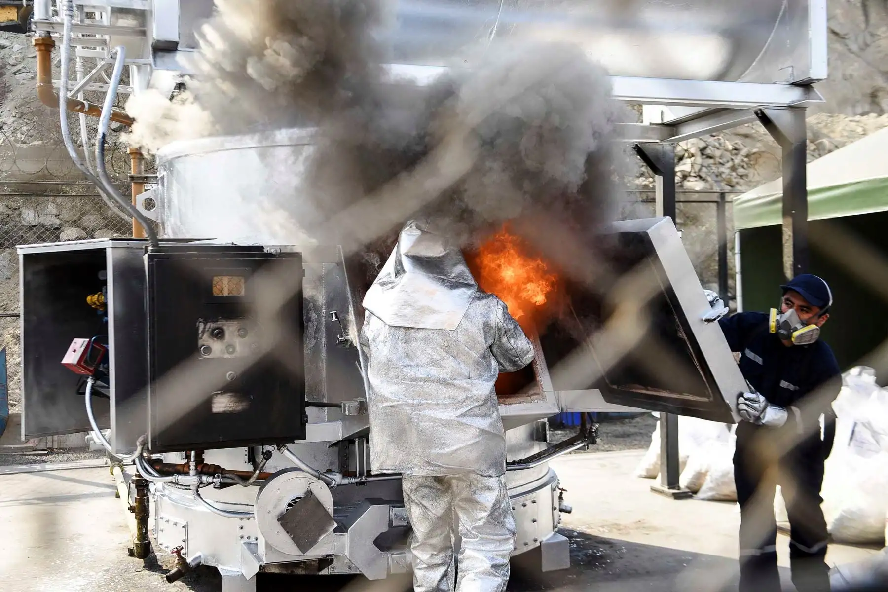 Destruyen más de 66 toneladas de droga decomisada durante el 2018. Foto: ANDINA/Difusión.