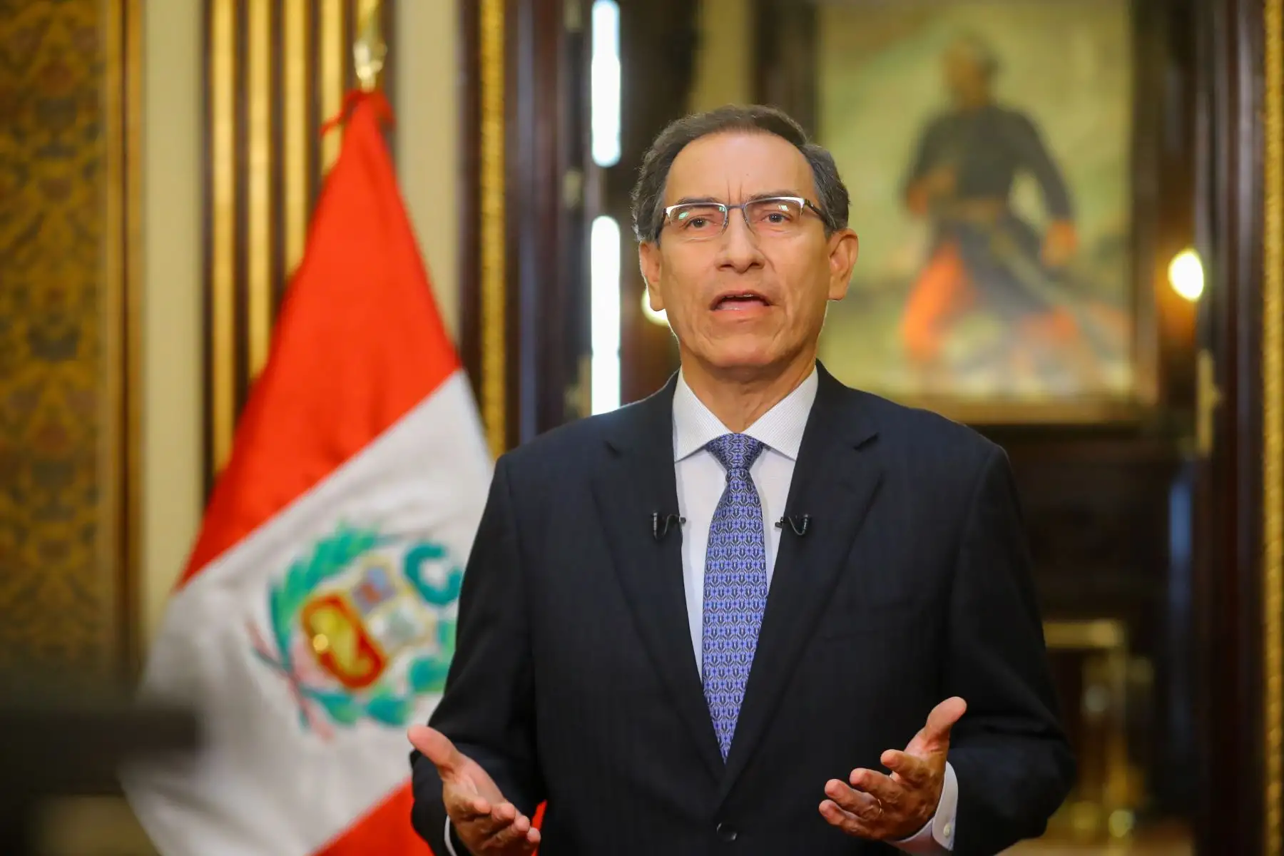 Presidente Martín Vizcarra anunció la creación de una Comisión de Alto Nivel de Reforma Política que abordará asuntos como la inmunidad parlamentaria y el voto preferencial.Foto: ANDINA/Prensa Presidencia