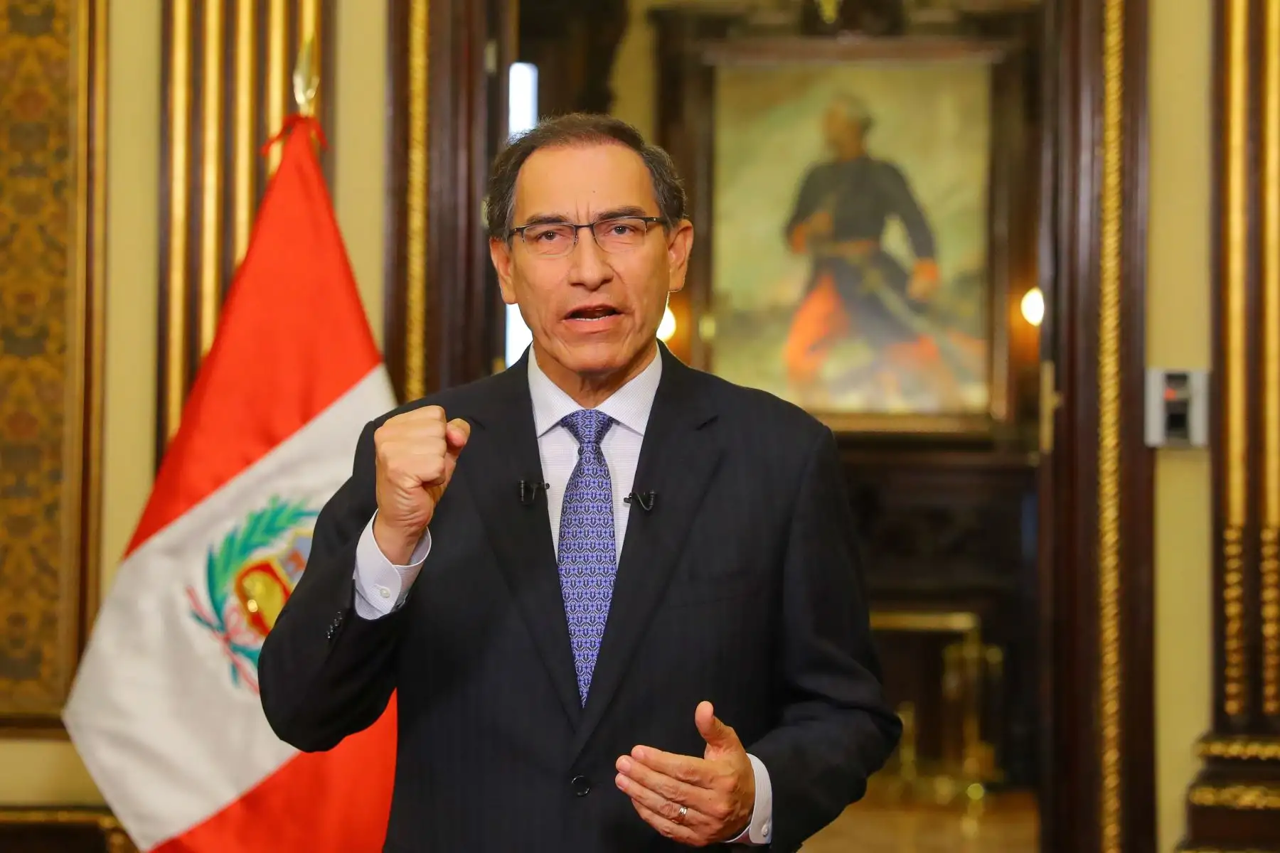 Presidente Martín Vizcarra anunció la creación de una Comisión de Alto Nivel de Reforma Política que abordará asuntos como la inmunidad parlamentaria y el voto preferencial.Foto: ANDINA/Prensa Presidencia