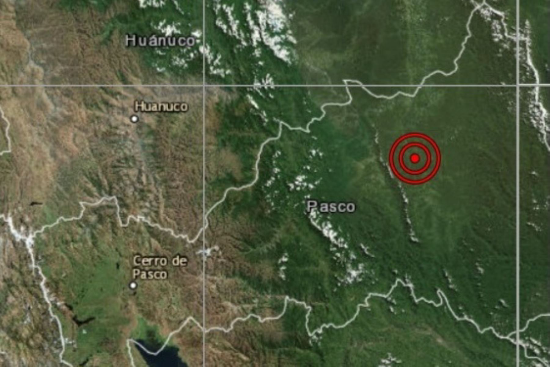 Pasco fue remecida esta mañana por sismo de magnitud 4.3.