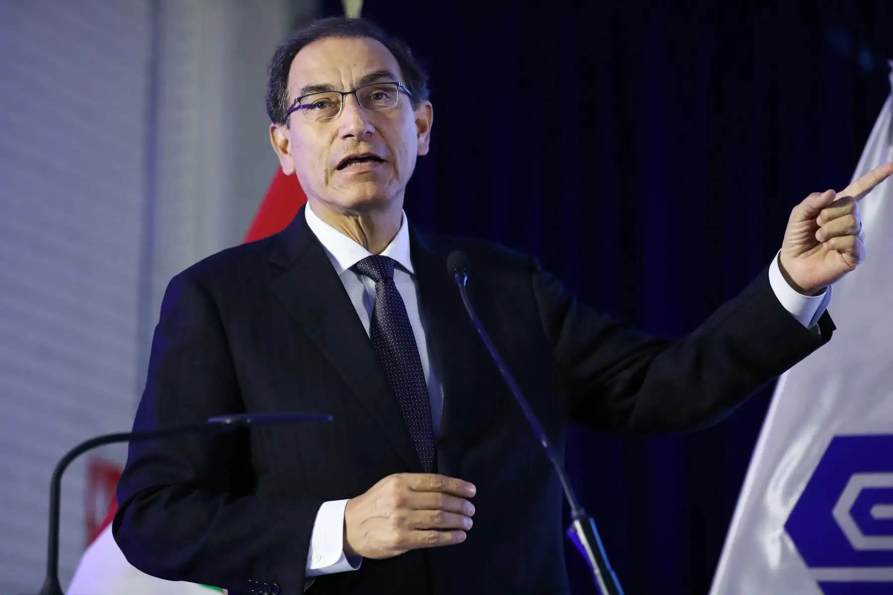Jefe de Estado, Martín Vizcarra, participa en la ceremonia por el 57° Aniversario de creación del Senati. Foto: ANDINA/Juan Carlos Guzman/Prensa Presidencia