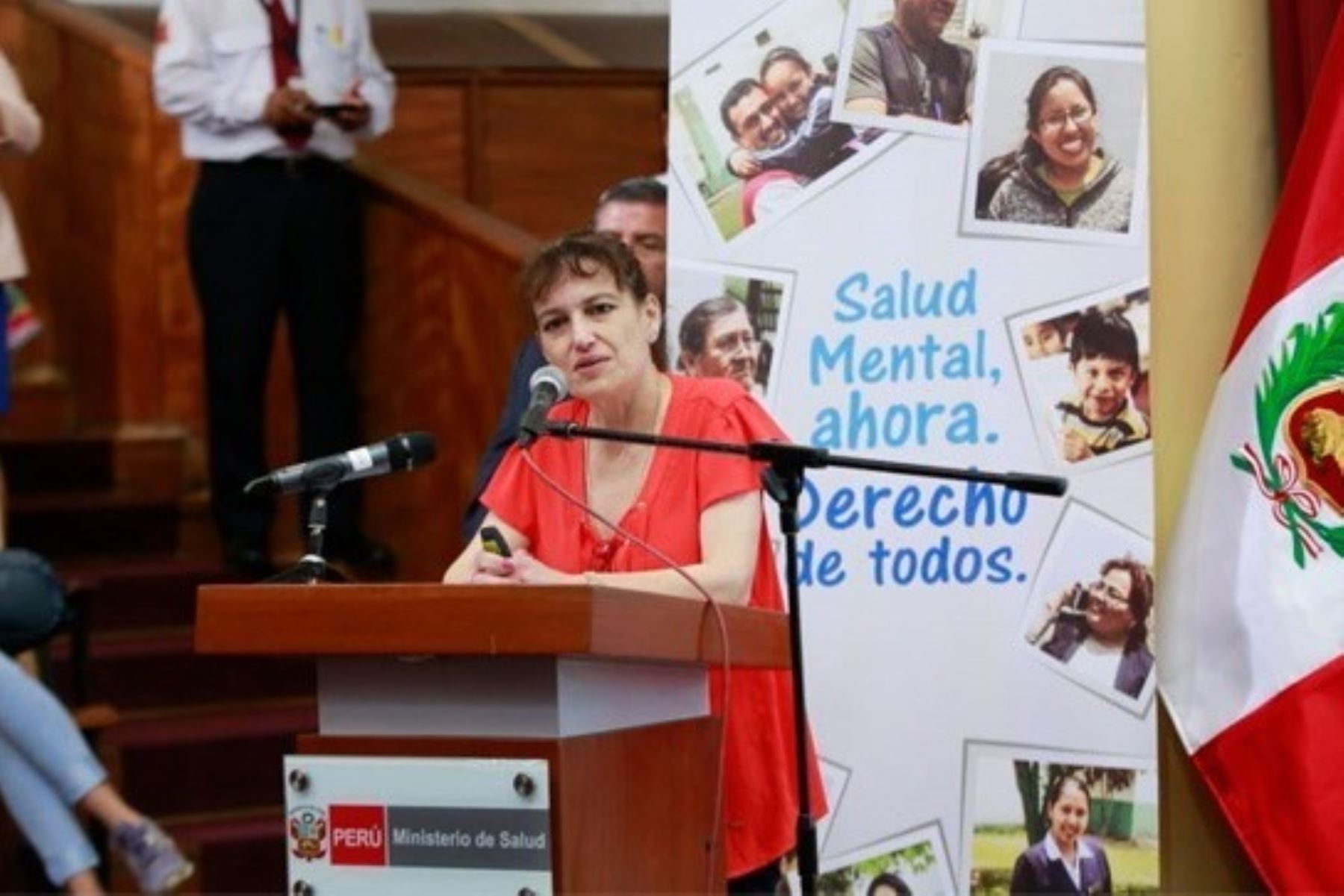 Ministra de Salud, Silvia Pessah, presentó lineamientos de política sectorial en salud mental. Foto: ANDINA/Difusión.