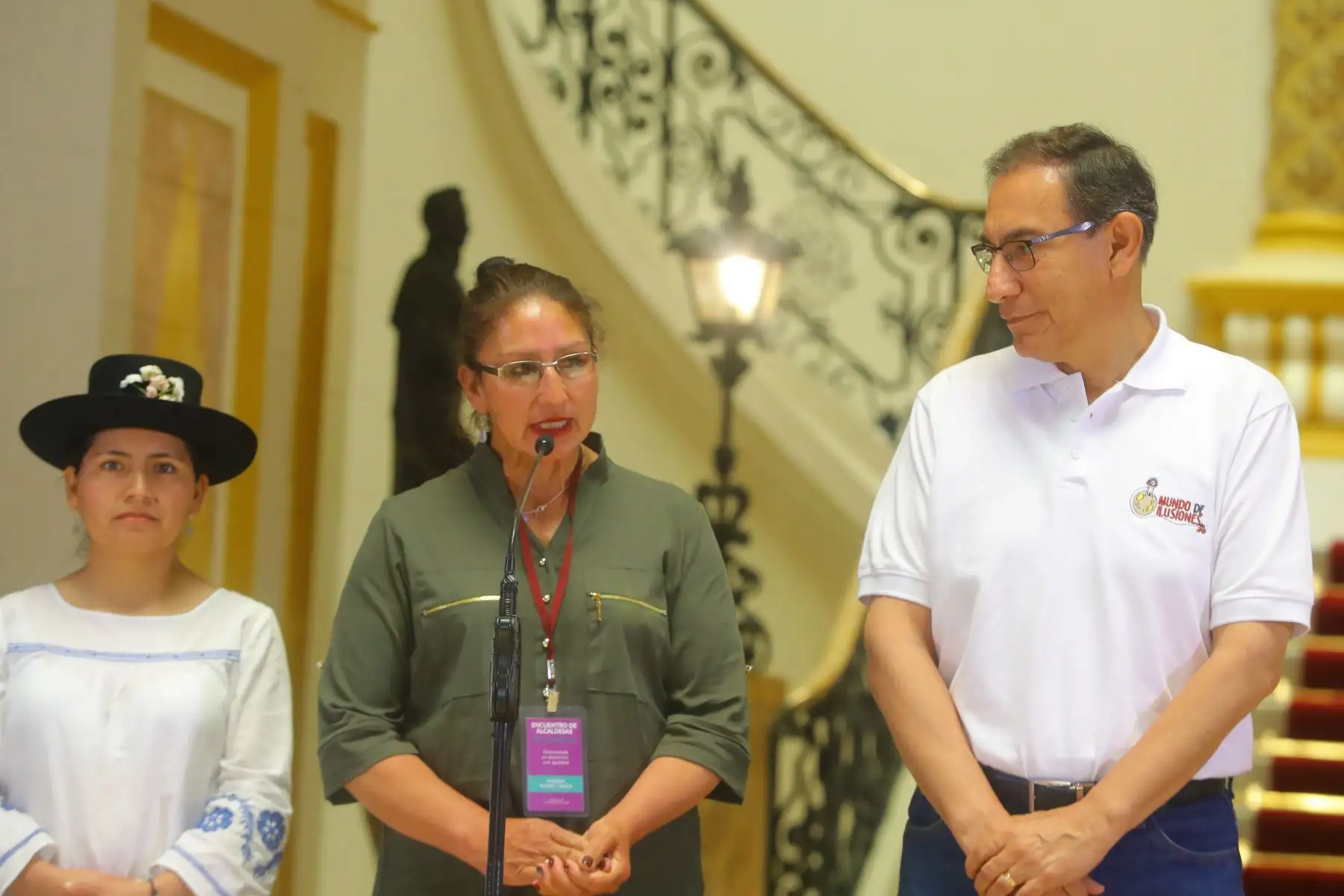 Jefe de Estado Martín Vizcarra se reuniò con 55 alcaldesas distritales y provinciales electas, en Palacio de Gobierno.Foto: ANDINA/Prensa Presidencia