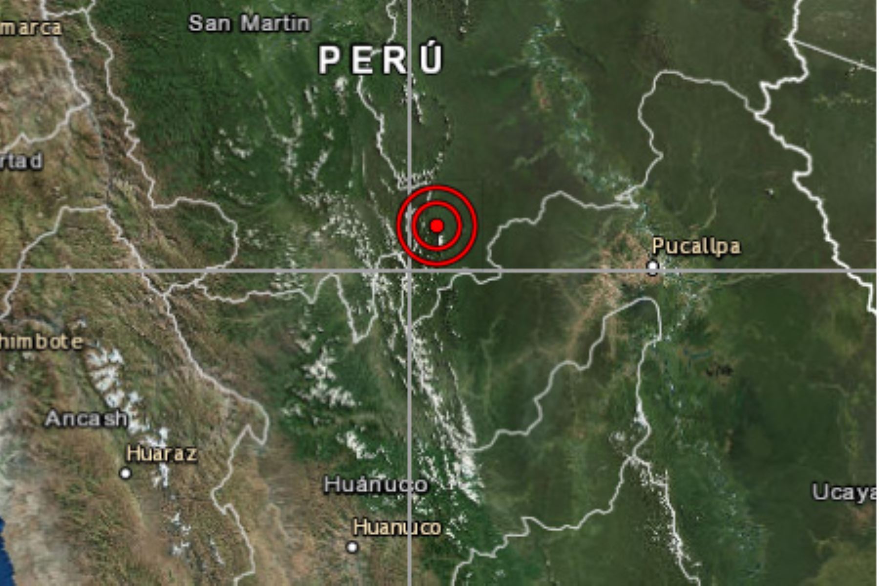 Sismo de magnitud 4.3 se registró en provincia ucayalina de Padre Abad, informó el IGP.