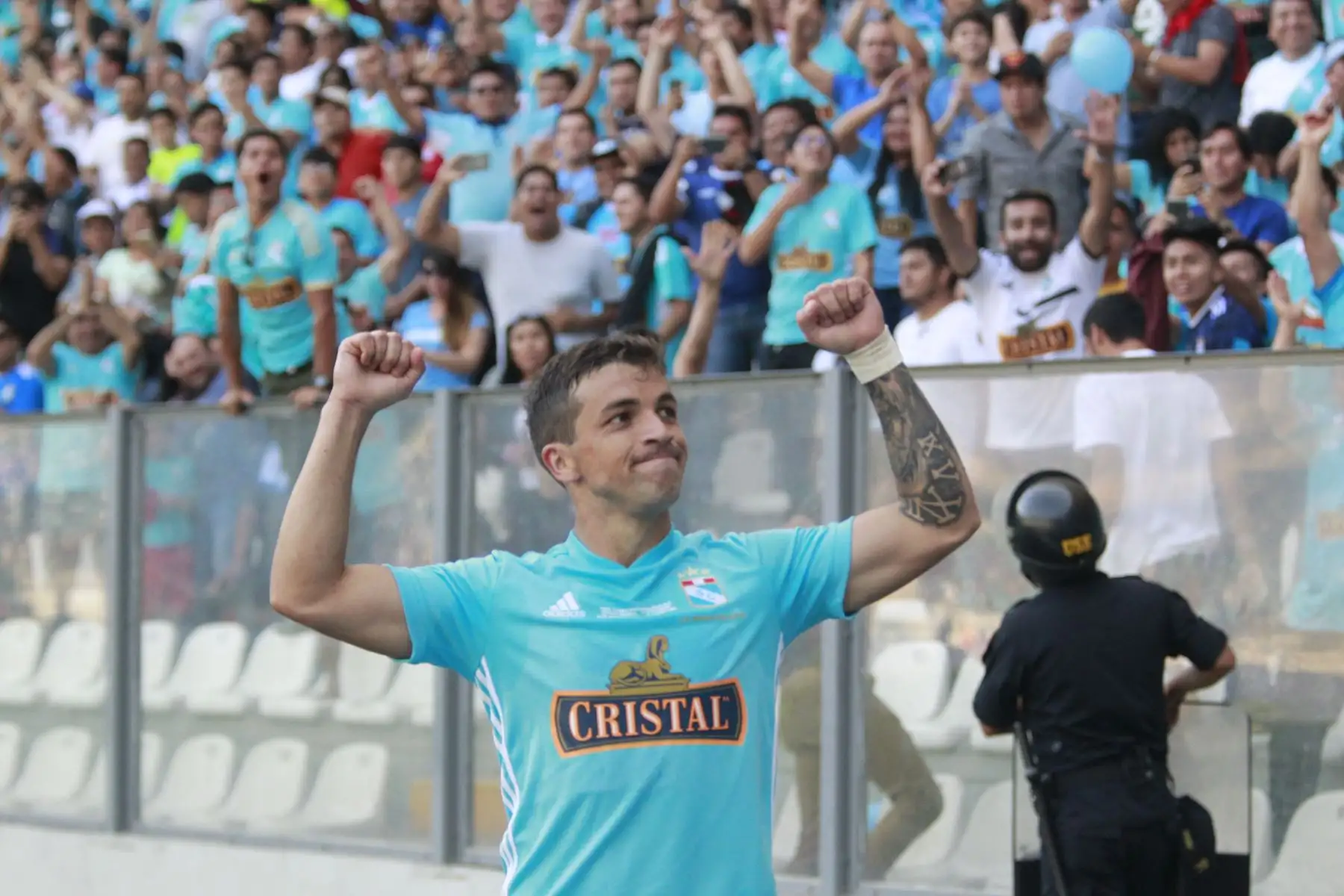 Sporting Cristal gana 2 a 0 a  Alianza Lima. Por la segunda final del descentralizado 2018,en el estadio nacional.Foto:ANDINA/ Jhony Laurente