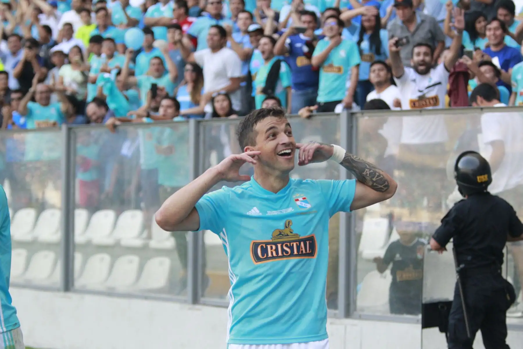 Sporting Cristal gana 2 a 0 a  Alianza Lima. Por la segunda final del descentralizado 2018,en el estadio nacional.Foto:ANDINA/ Jhony Laurente