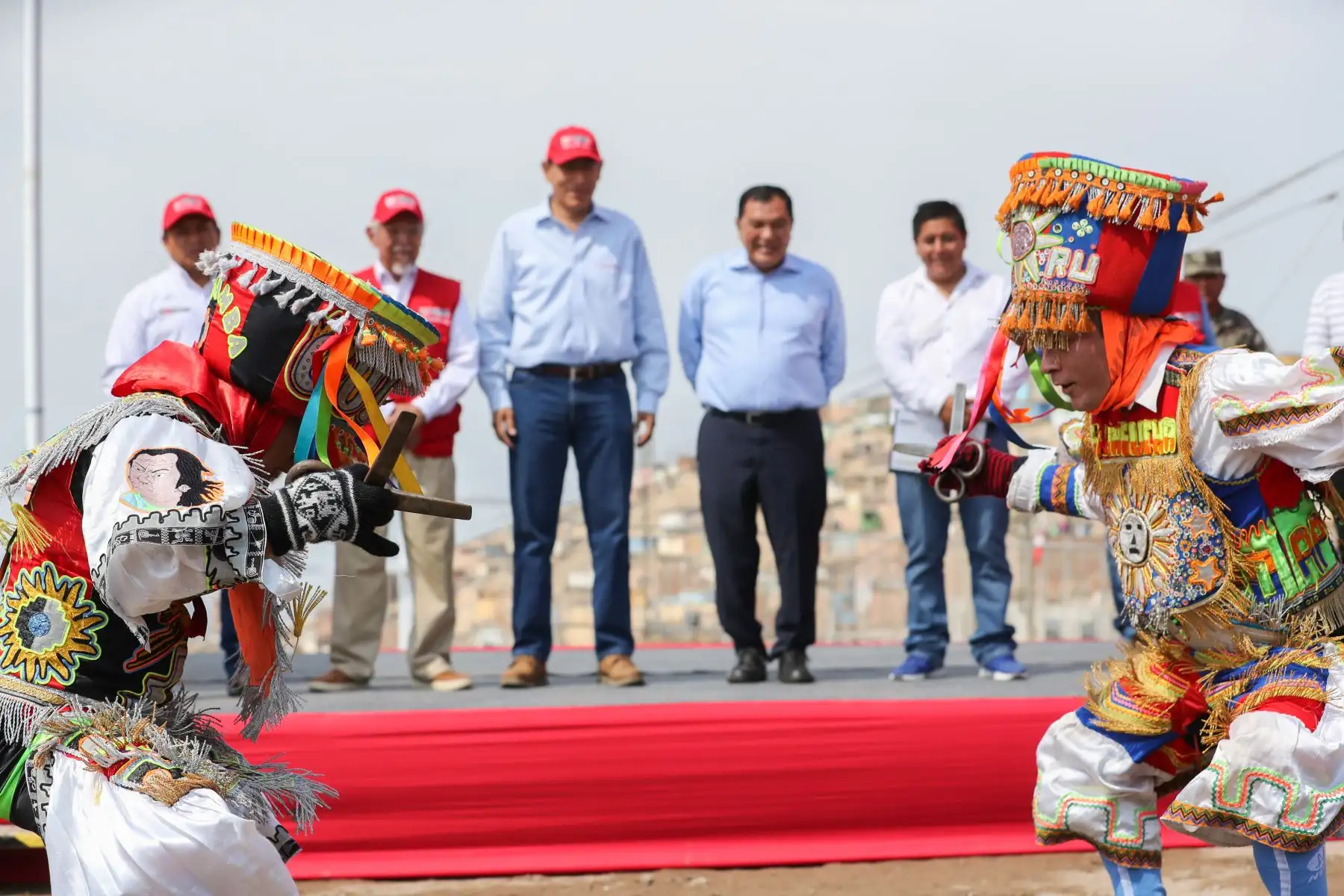 Presidente Vizcarra dio inicio al proyecto de "Sectorización del Sistema de agua potable y alcantarillado de la parte alta de Chorrillos". Foto:ANDINA/Prensa Presidencia
