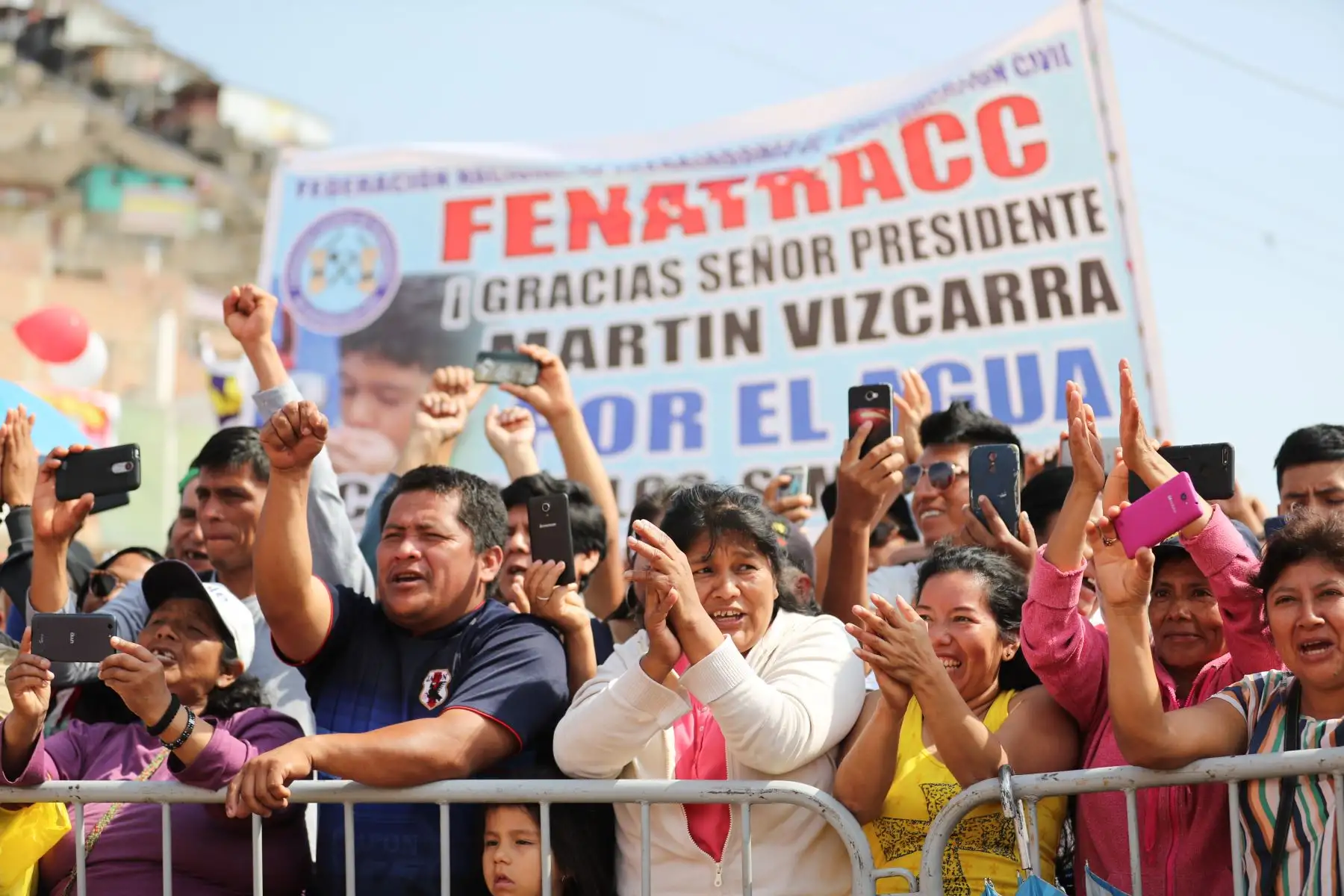 Presidente Vizcarra dio inicio al proyecto de "Sectorización del Sistema de agua potable y alcantarillado de la parte alta de Chorrillos". Foto:ANDINA/Prensa Presidencia