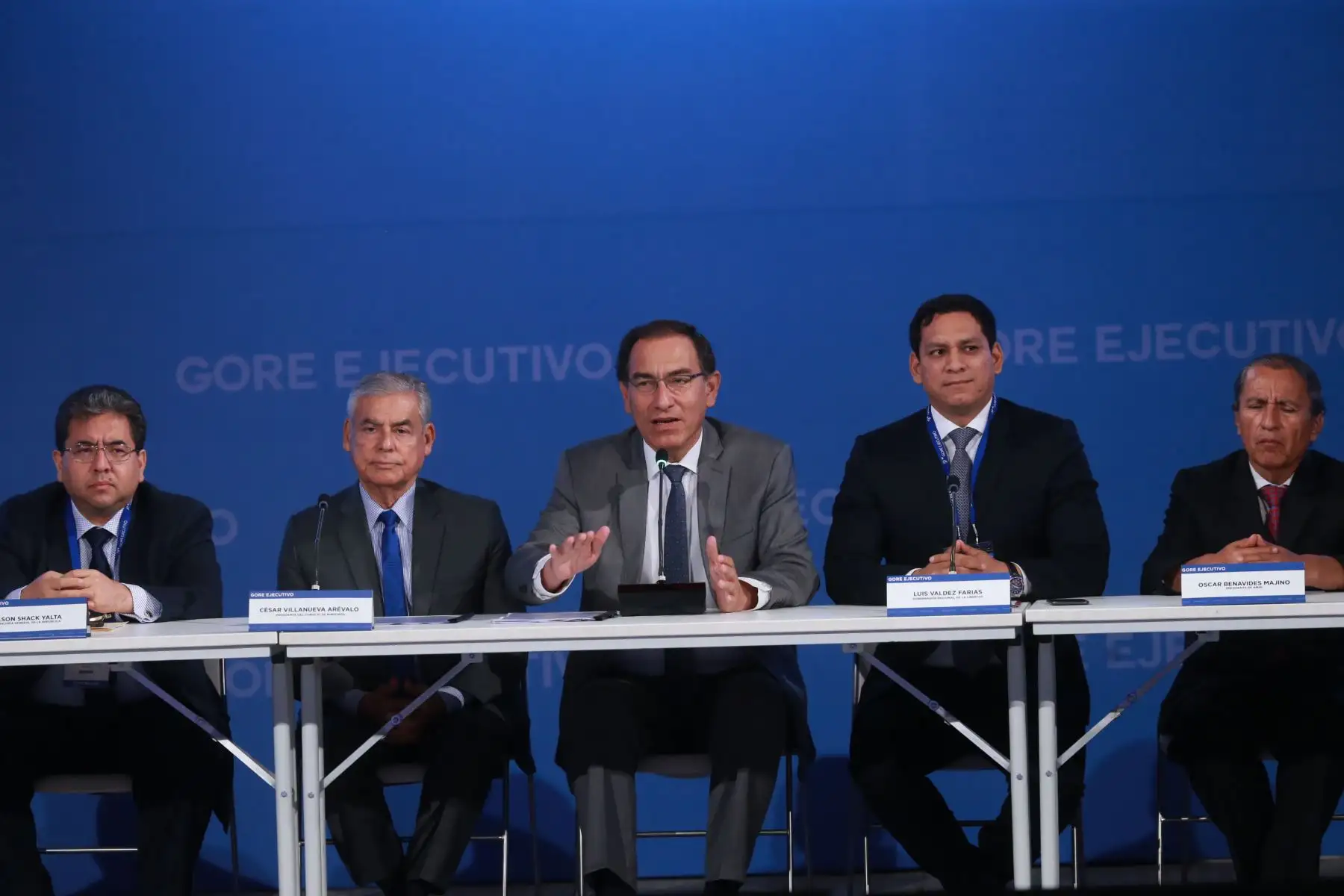 Presidente Martín Vizcarra en 9° Gore Ejecutivo Foto: ANDINA/Norman Córdova